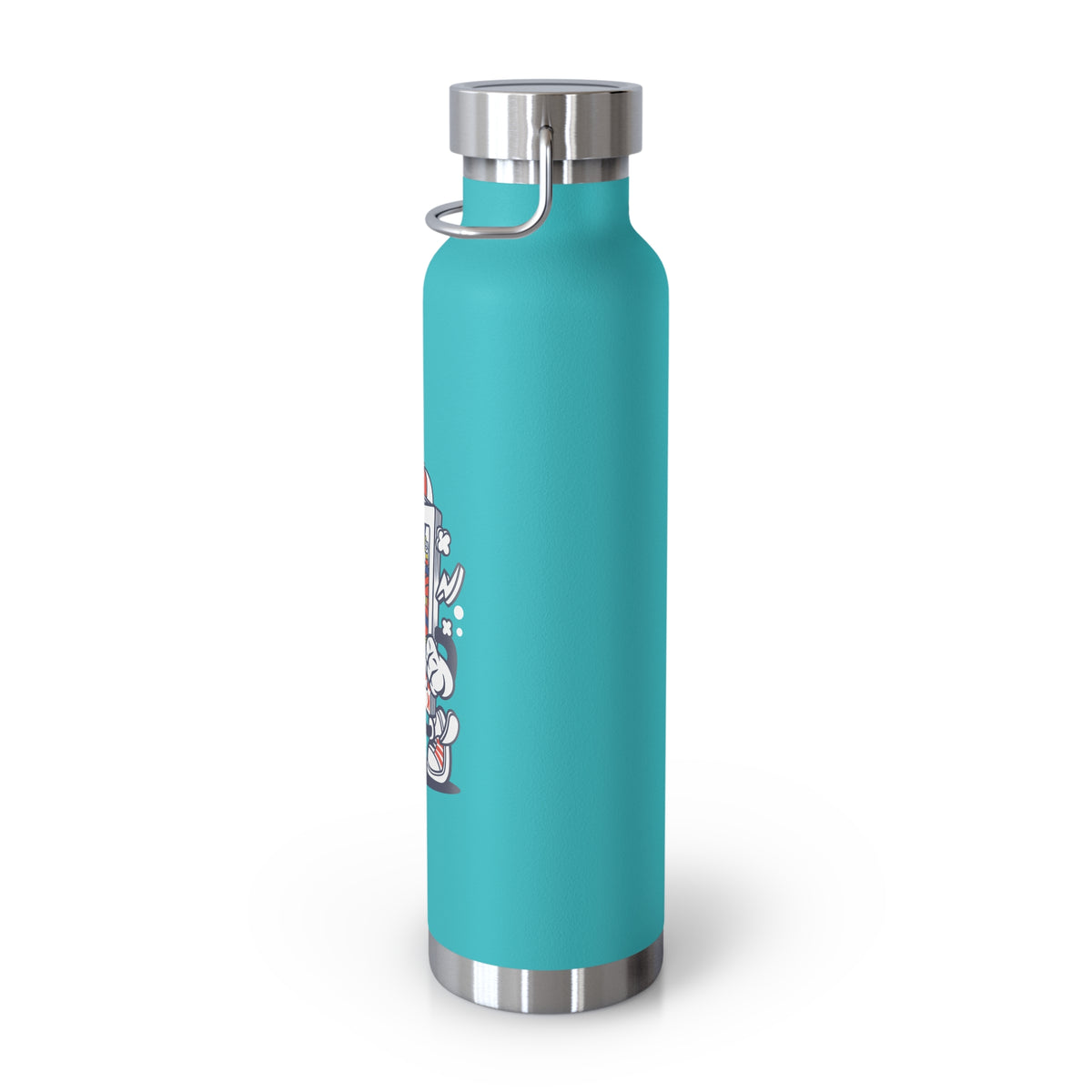 22oz Copper Insulated Water Bottle with Cartoon Design - CV30