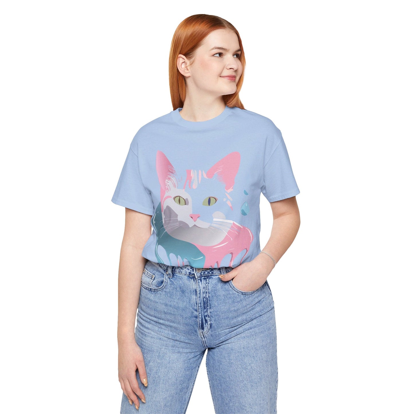 Adelpha Cat Graphic Tee Unisex Short Sleeve Shirt Vintage Inspired Artwork
