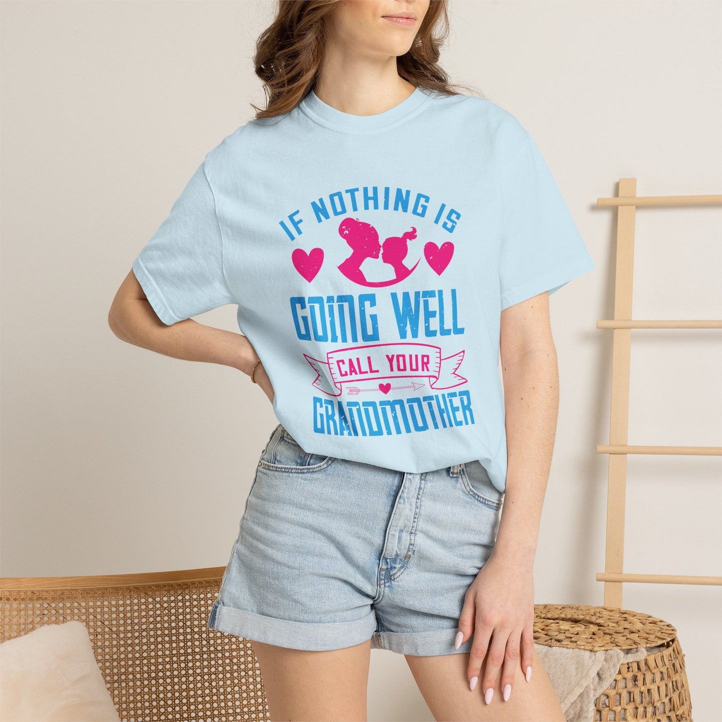 Grandma T-shirt Mother Day Mama Tee Unisex Comfort Colors Garment-Dyed Cotton h76