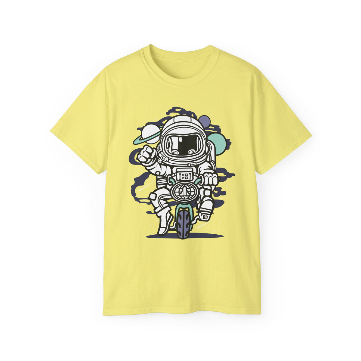 Astronaut Cartoon Graphic Tee Unisex 100 Cotton Gildan T-Shirt 6