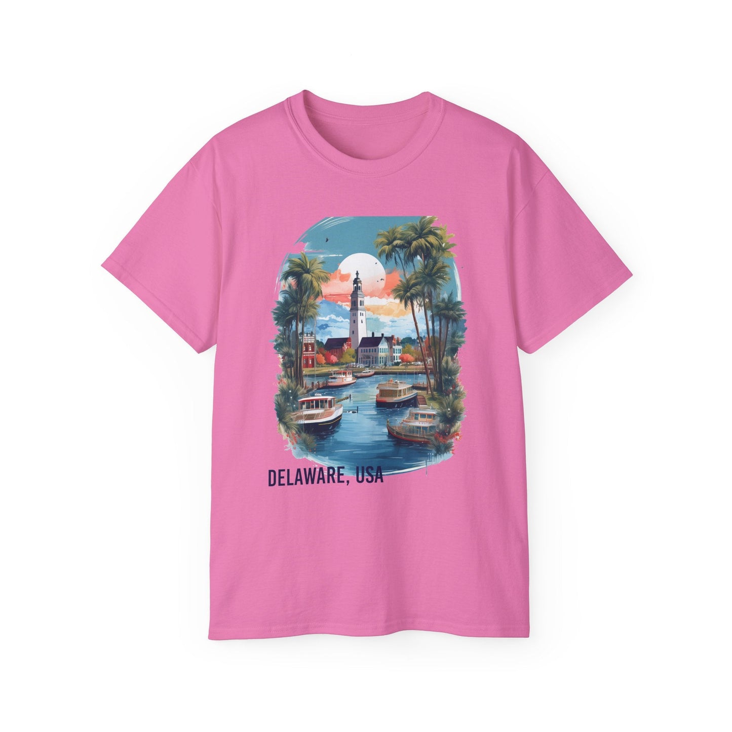 Delaware Graphic Unisex Cotton T‑Shirt 2