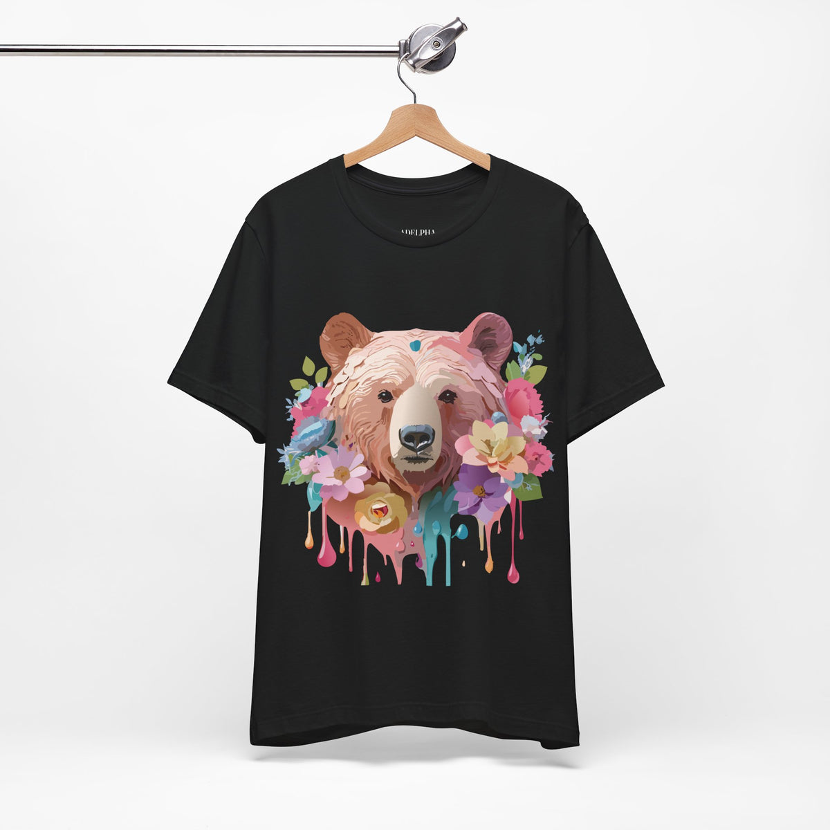Bear Graphic Design Tee Bella+Canvas Unisex 100 Cotton Tee Shirt a113