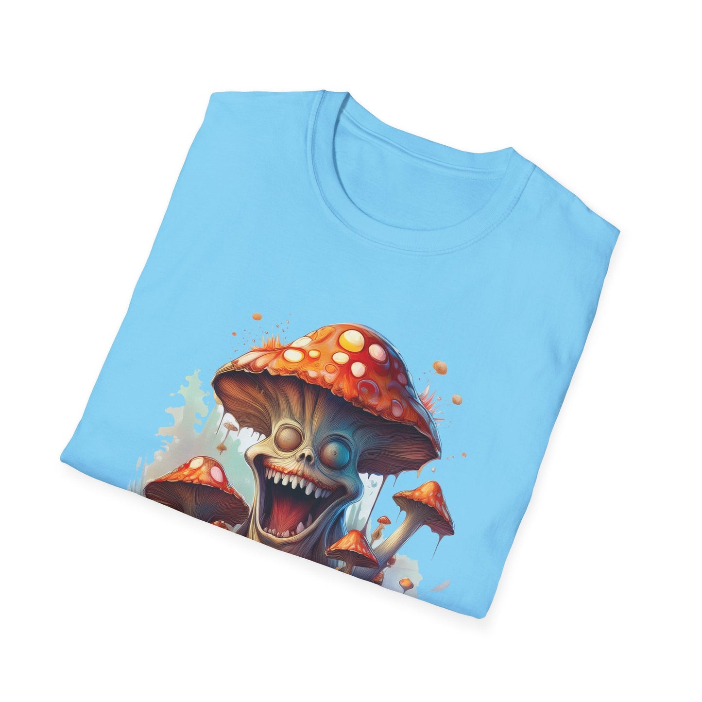 Mashroom Short Sleeve Tee Unisex Funny Mashroom Shirt With Fungus Graphic Gildan Softstyle 64000