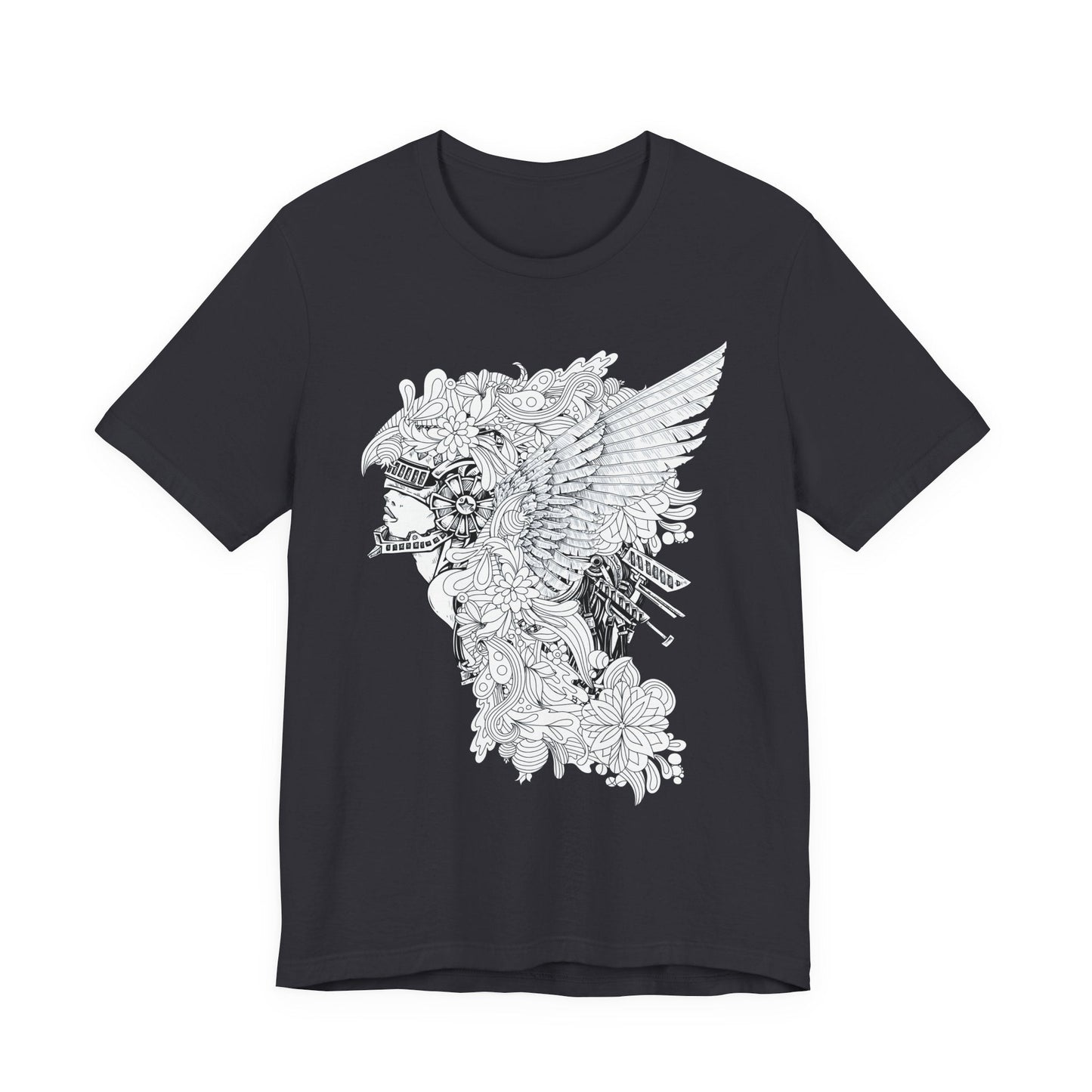 Eagle Illustration Graphic Unisex Cotton T-Shirt r26