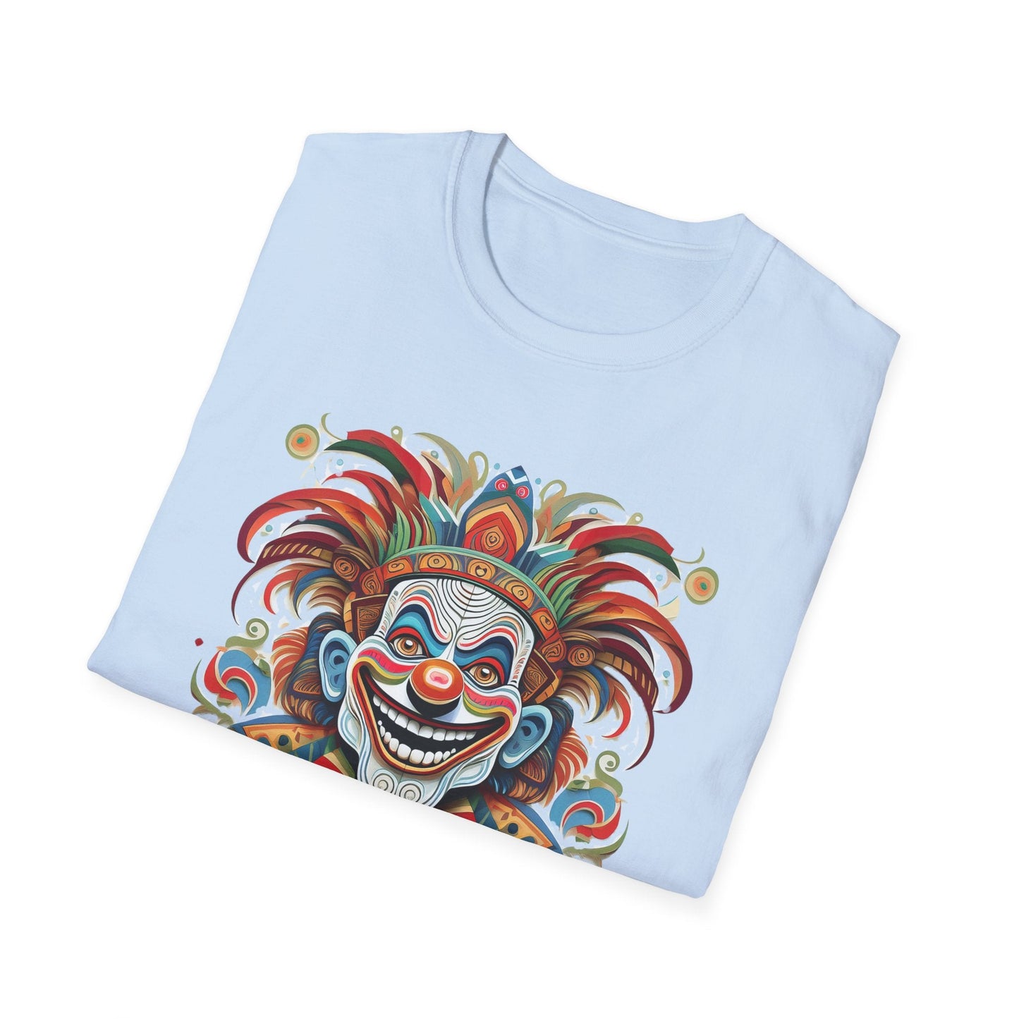 Clown Shirt Unisex Tee Funny Man Circus Shirt Scary Man Tee Gildan Softstyle 64000