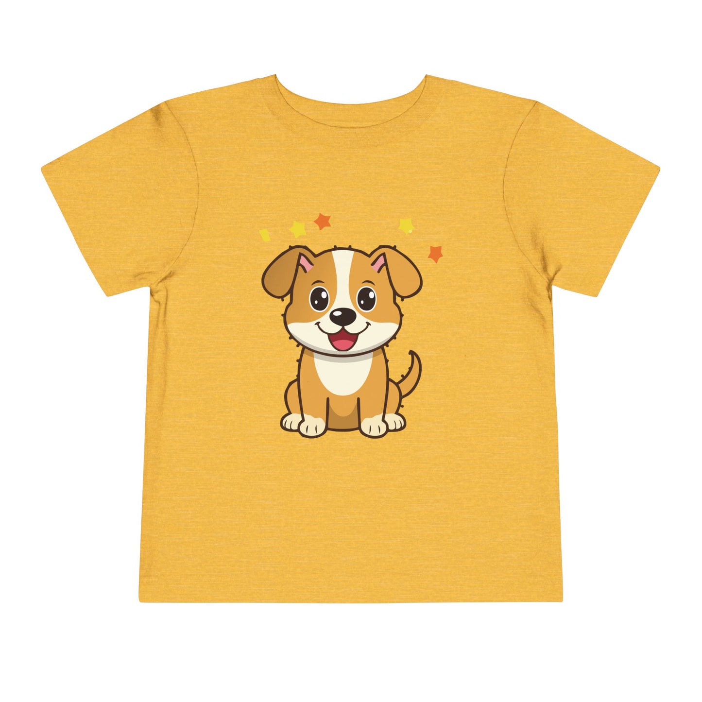 Bonita camiseta de manga corta para niños pequeños con diseño de cachorro: regalo adorable para amantes de las mascotas (2 a 5 años)