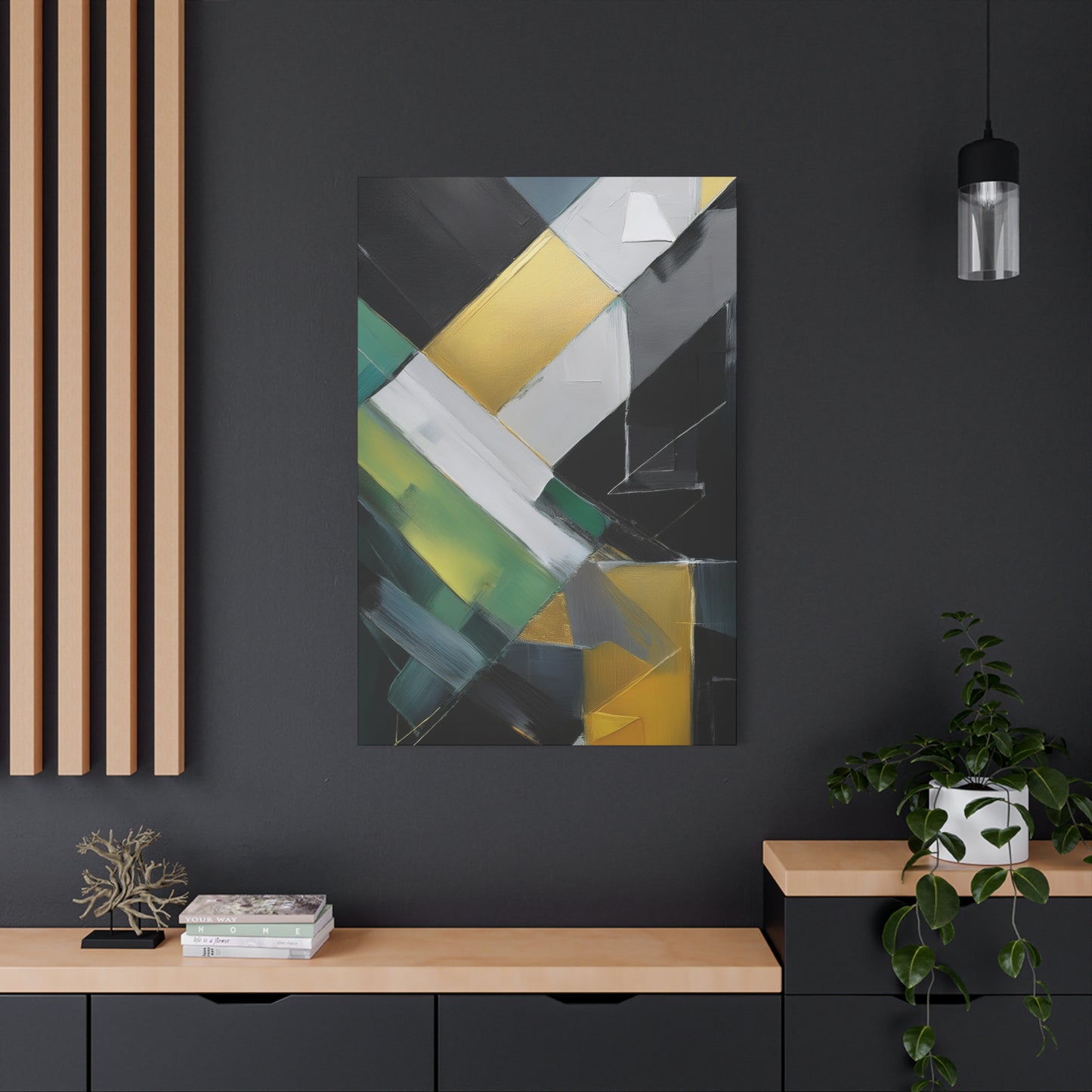 Abstract Geometric Painting Print Canvas 20x24,20x30,24x30 24x32,24x36,30x40 32x48,36x48,40x60 Pine-Wood Inner Frame ABS-78