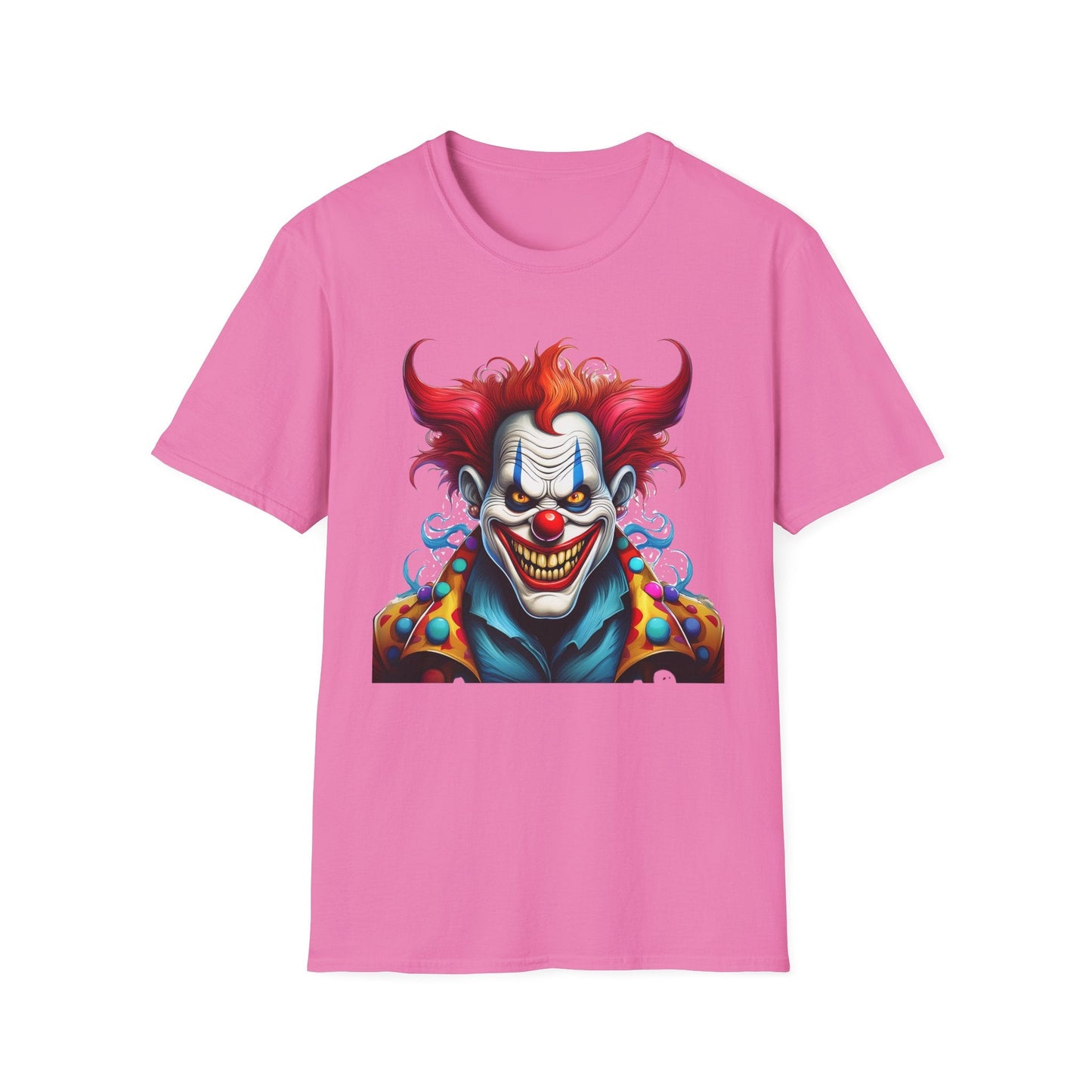 Clown Shirt Unisex Tee Circus Shirt Funny Man Shirt Scary Man Tee 100 Percent Cotton Gildan 64000