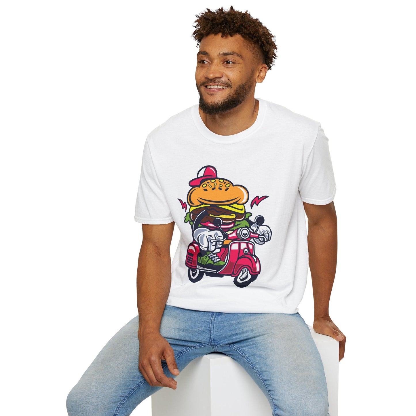 Cartoon T Shirt Animation Tee Funny Unisex Softstyle Gildan 64000 100 Percent Ring Spun Cotton