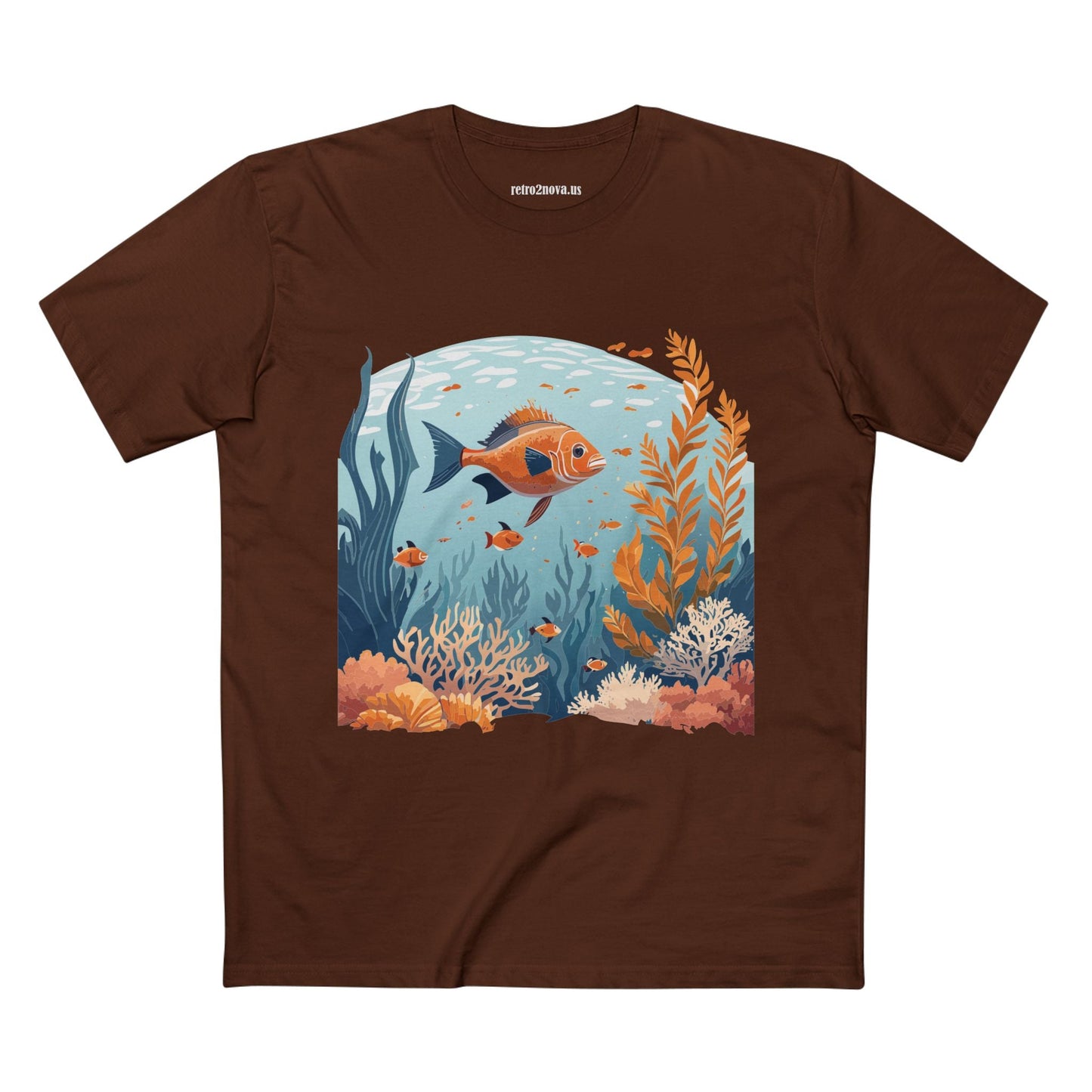 Ocean Shirt Ocean Pacific Premium Cotton Tee With Original Art Design From Retro2Nova Art Collection