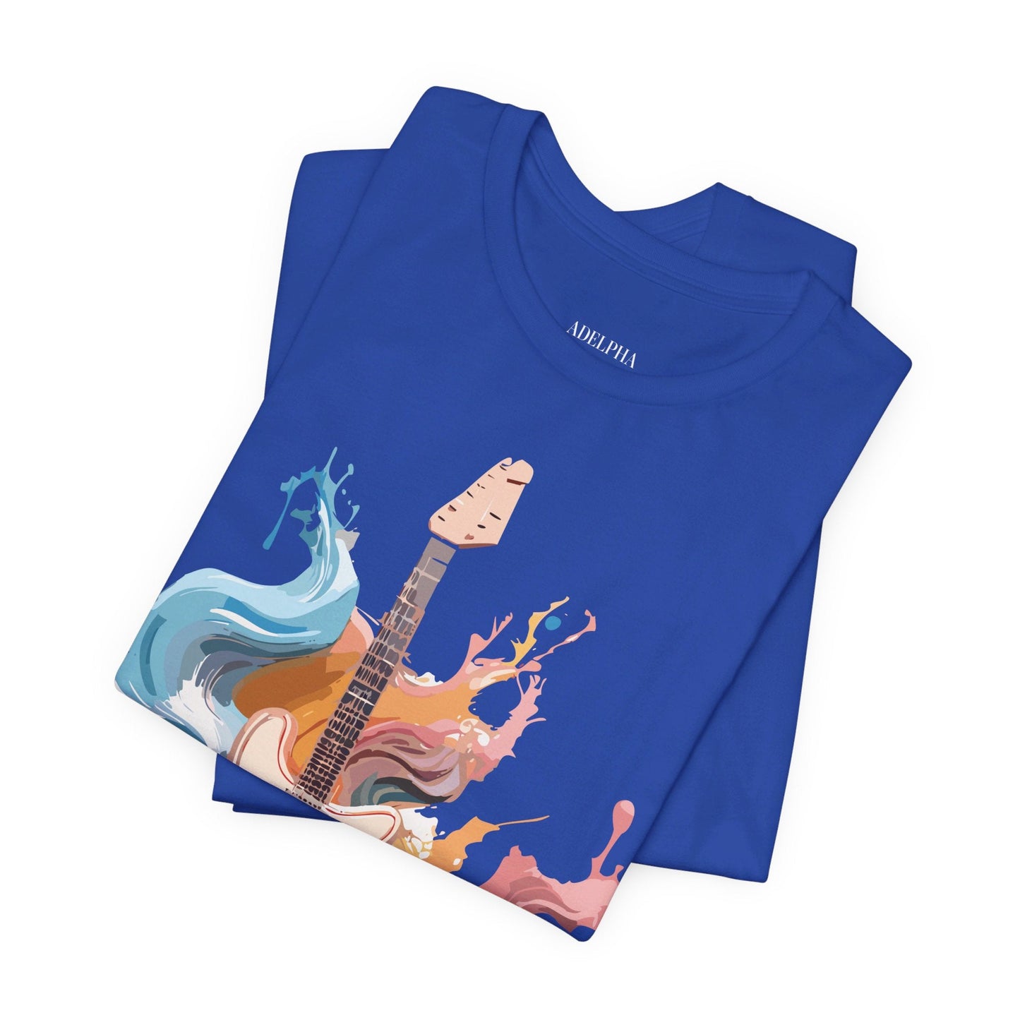Adelpha Music Graphic T Shirt Unisex Short Sleeve Vintage Inspired Art Tee For Everyday Casual Wear
