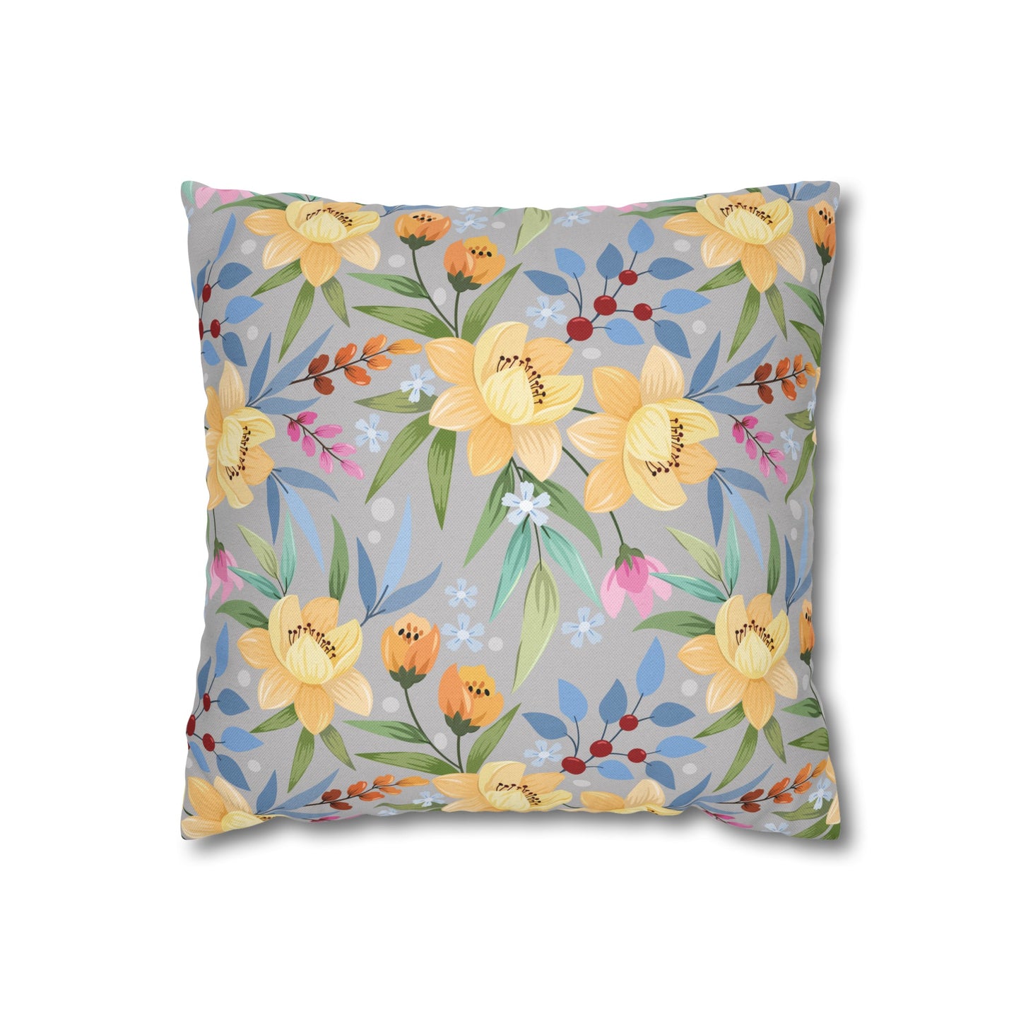 Floral Poly Pillowcase