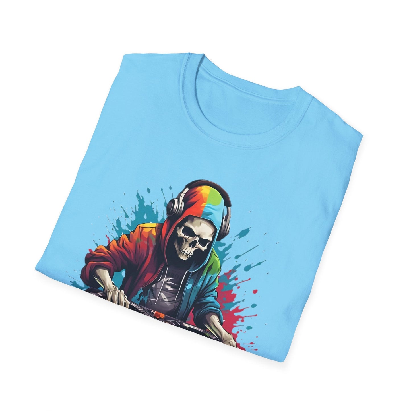 Skull T Shirt Unisex Skeleton Tee 100 Cotton Softstyle Gildan 64000 Graphic Tee Artwork