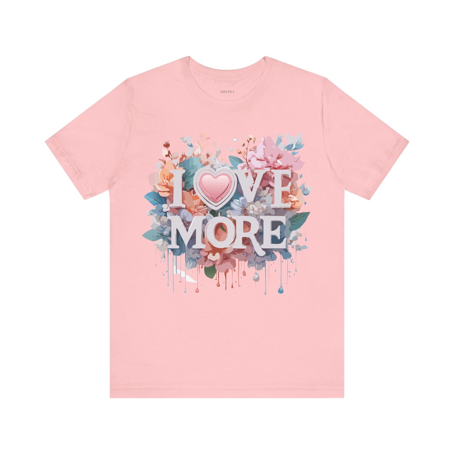 Valentine Day Graphic Unisex 100 Cotton Vintage Artwork with Love and Flower Design Tee 17