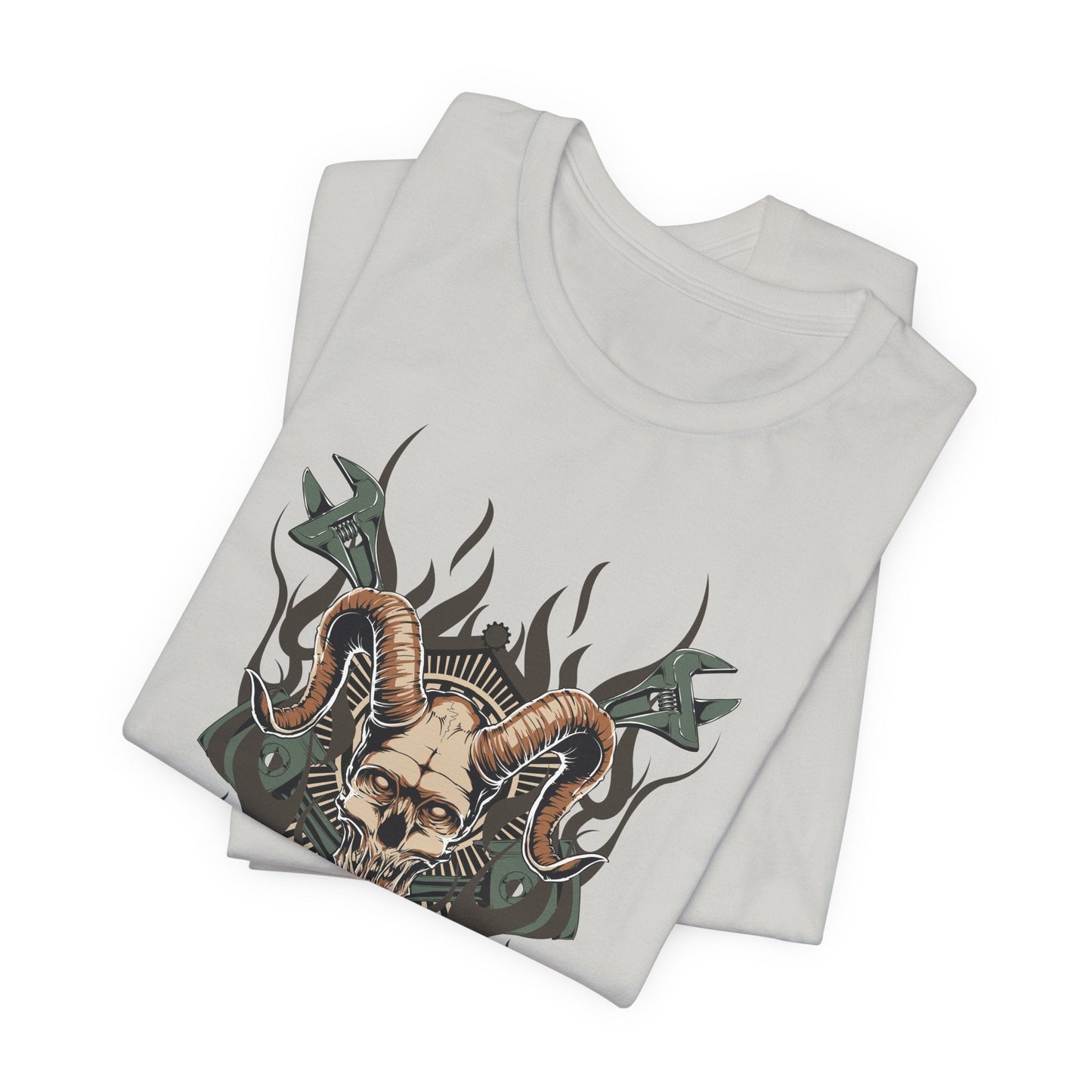 Gothic Skull Graphic Design Unisex Cotton Tee Art-49