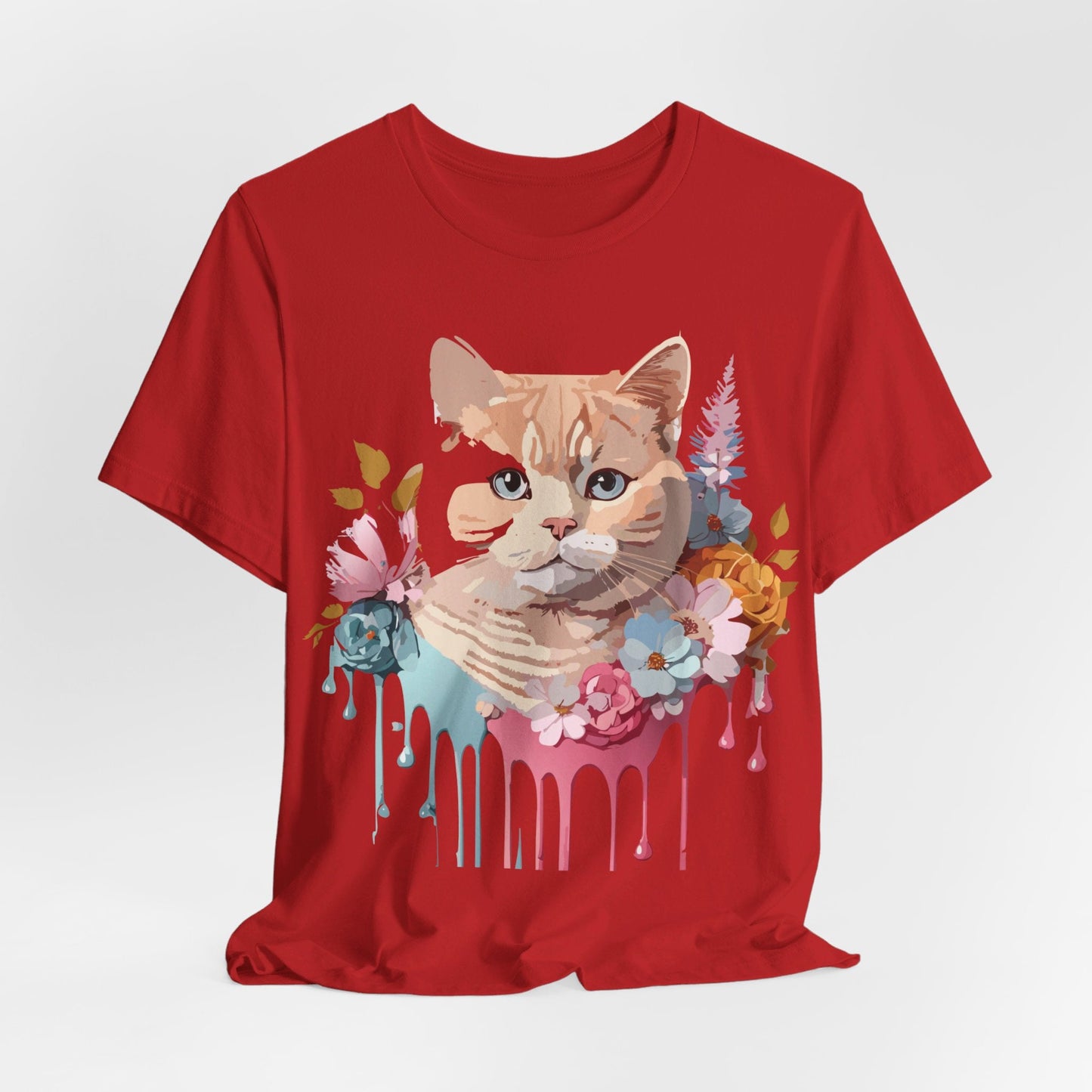 Adelpha Cat Graphic T Shirt Unisex Short Sleeve Art Design Tee Vintage Inspired