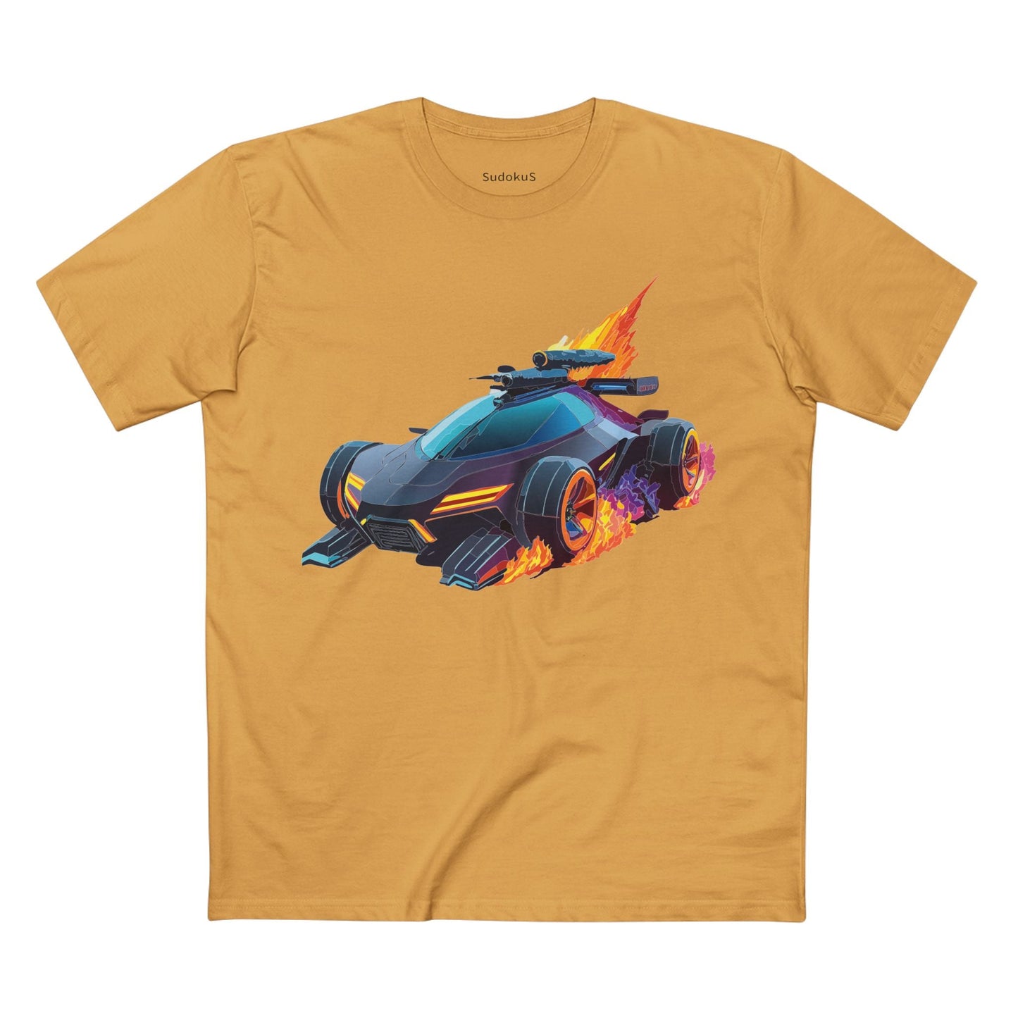 Car Graphic Unisex 100 Cotton Staple Tee 15