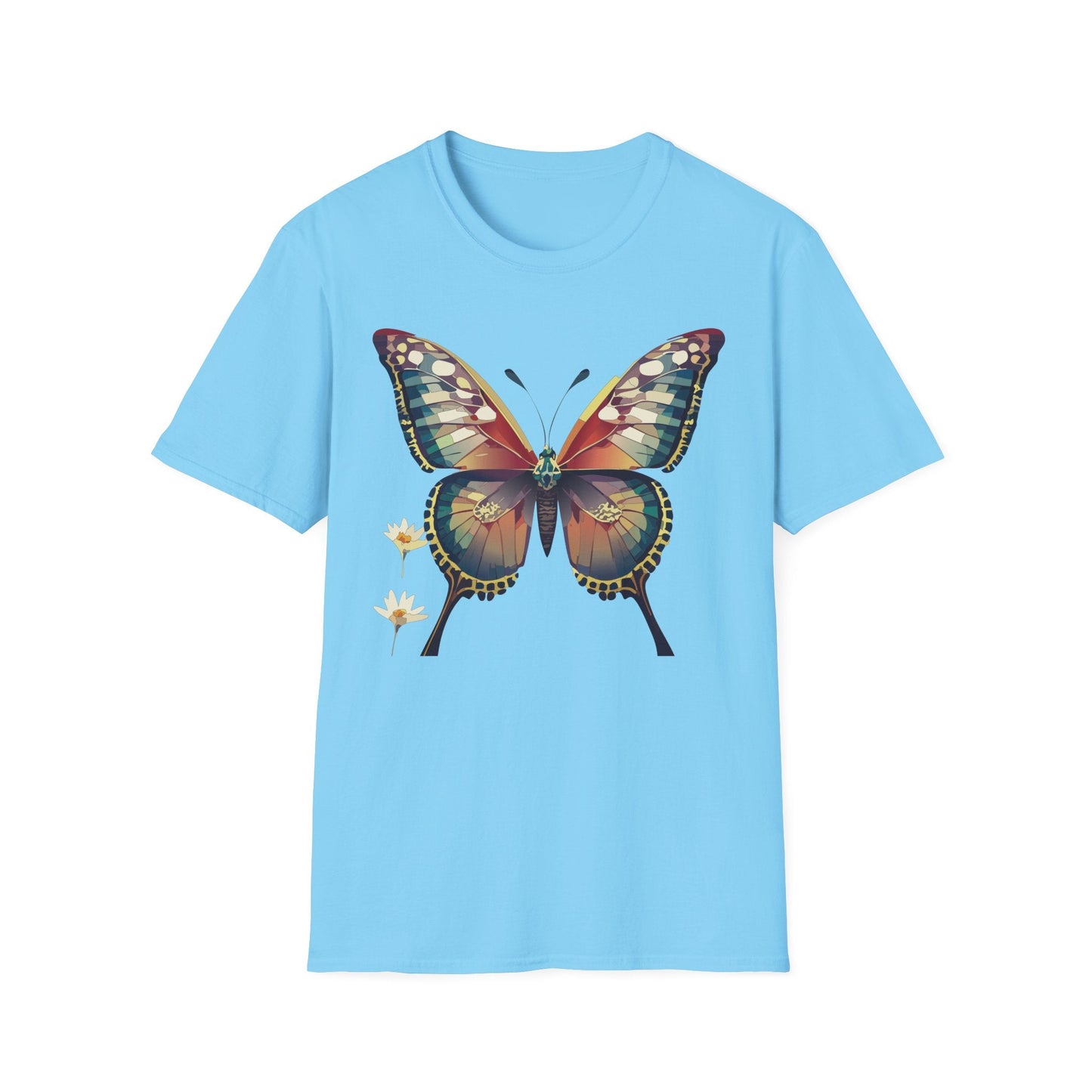 Unisex Butterfly Monarch Shirt Softstyle Tee Gildan 64000 Short Sleeve For Everyday Comfort