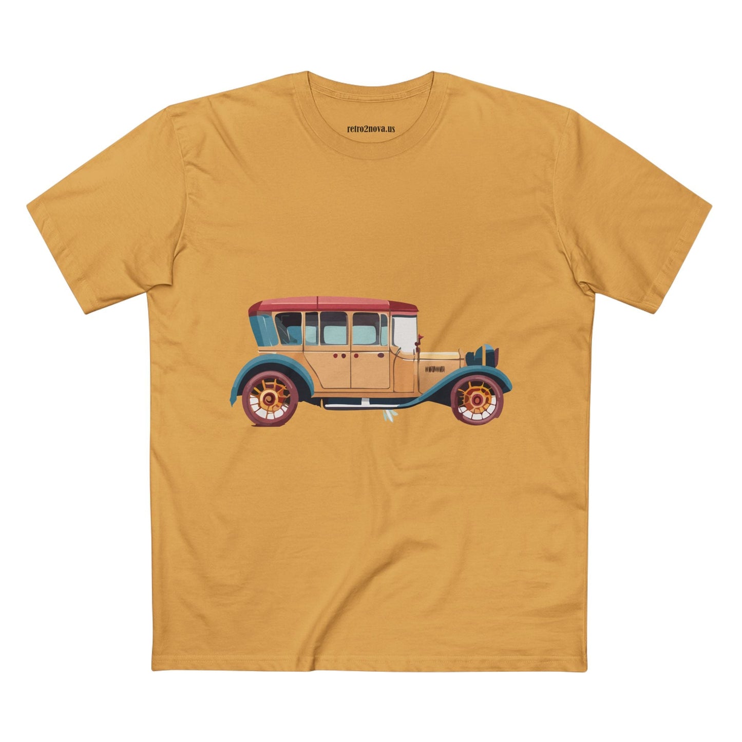 Retro Car Shirts Vintage Car Shirts RC5 Unisex Premium Cotton Art Tee With Original Design