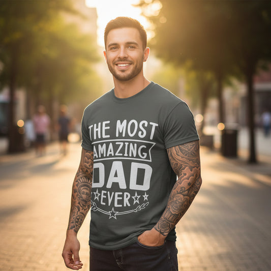 Fathers Day Graphic Garment Dyed Cotton Comfort Colors Relaxed Fit T-Shirt