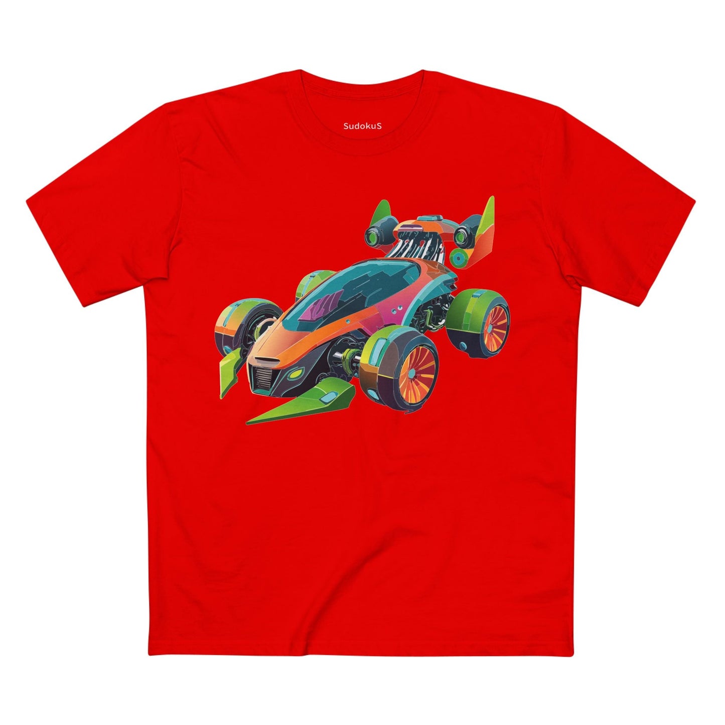 Car Graphic Unisex 100 Cotton Staple Tee 21
