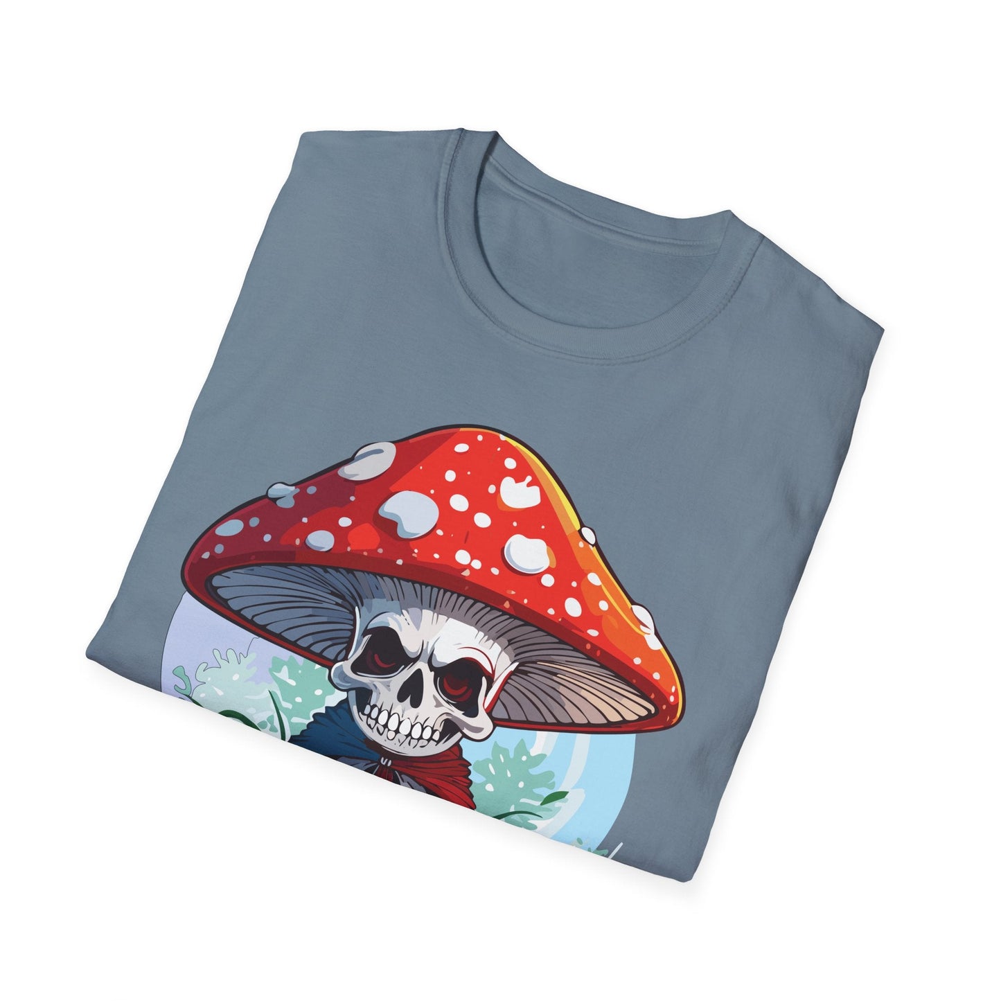 Mashroom Tee Shirt Unisex Gildan Softstyle Short Sleeve Cotton Tee With Funny Mashroom Graphic