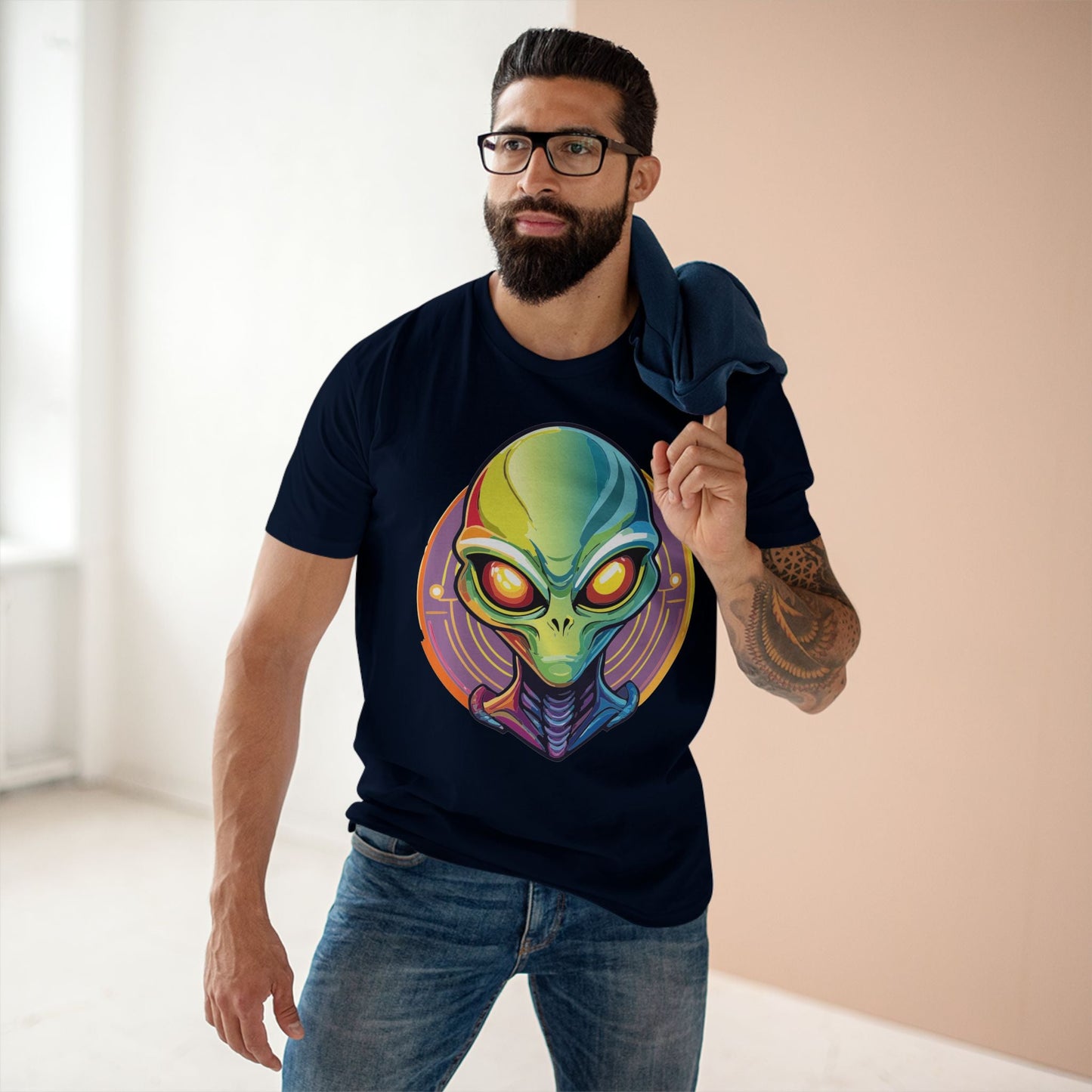Aliens Graphic Unisex 100 Cotton Staple Tee 8
