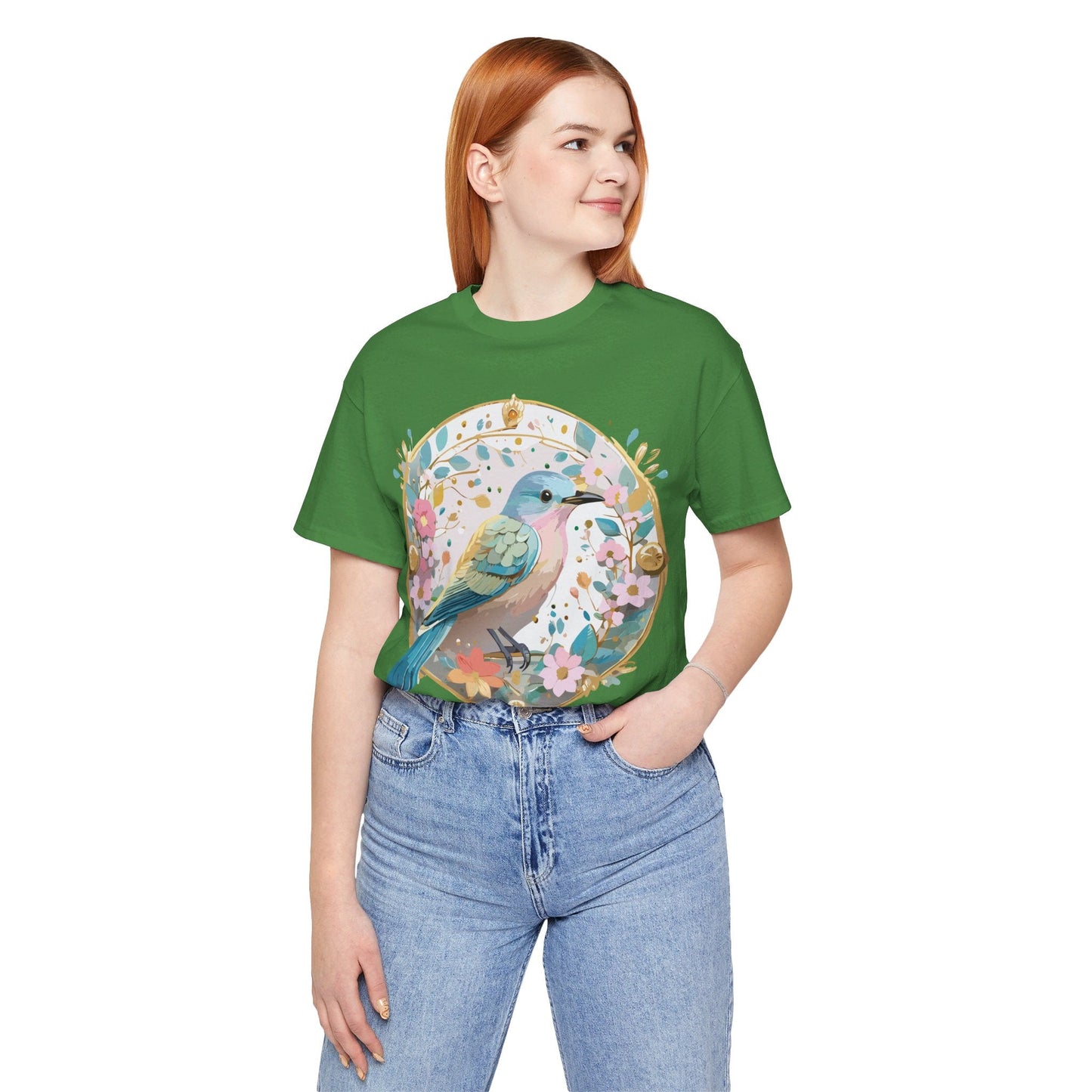 Medallion Graphic Unisex 100 Cotton Vintage Animal Medal Artwork Tee 77