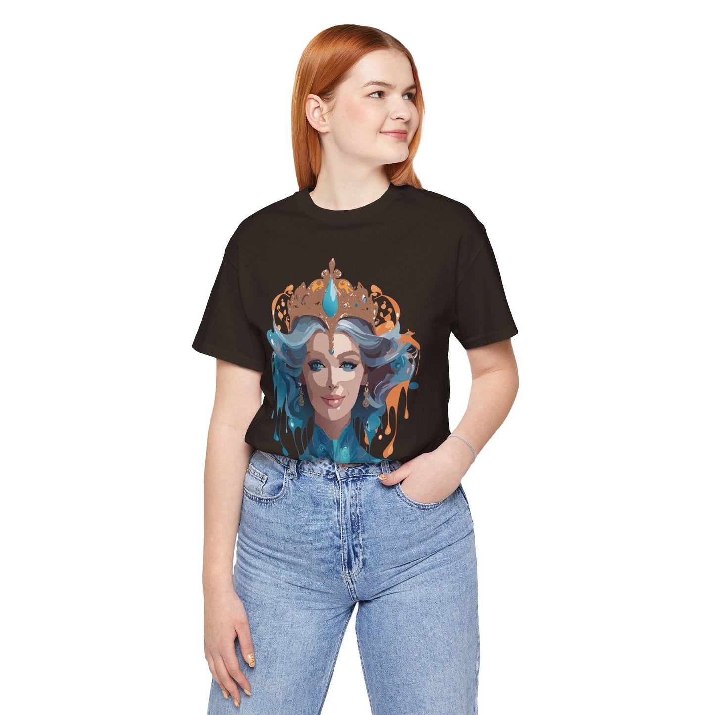 Queen Graphic Tee Unisex Adelpha Vintage Artwork Short Sleeve Premium Casual Wear