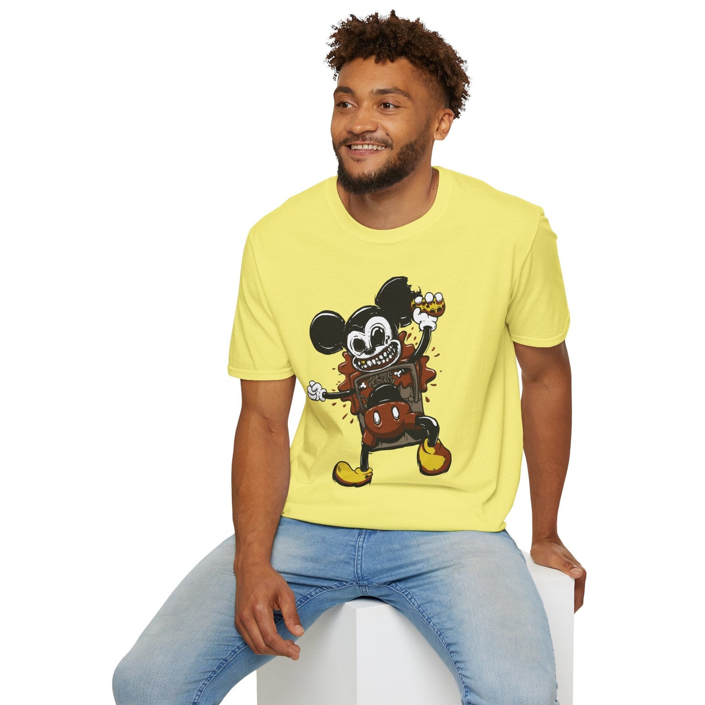 Cartoon T Shirt Animation Tee Unisex Gildan Softstyle 64000 100 Percent Cotton Comfort