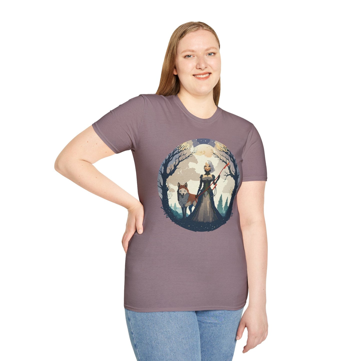 Womens Graphic T Shirts Ladies Art Design Tee Unisex Softstyle Cotton Tee Everyday Comfort