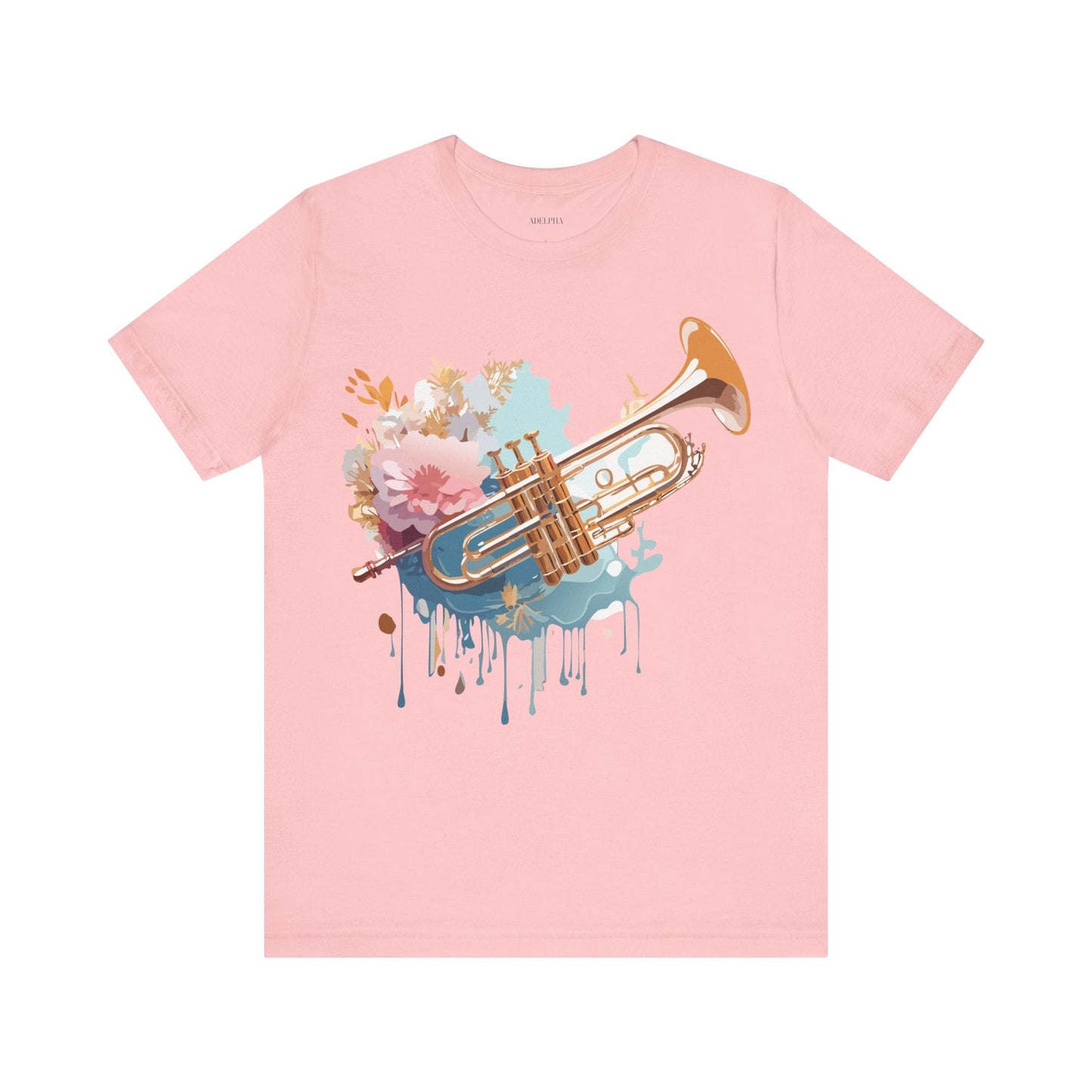 Music Graphic Unisex 100 Cotton Vintage Art with Musical Elements Tee 127