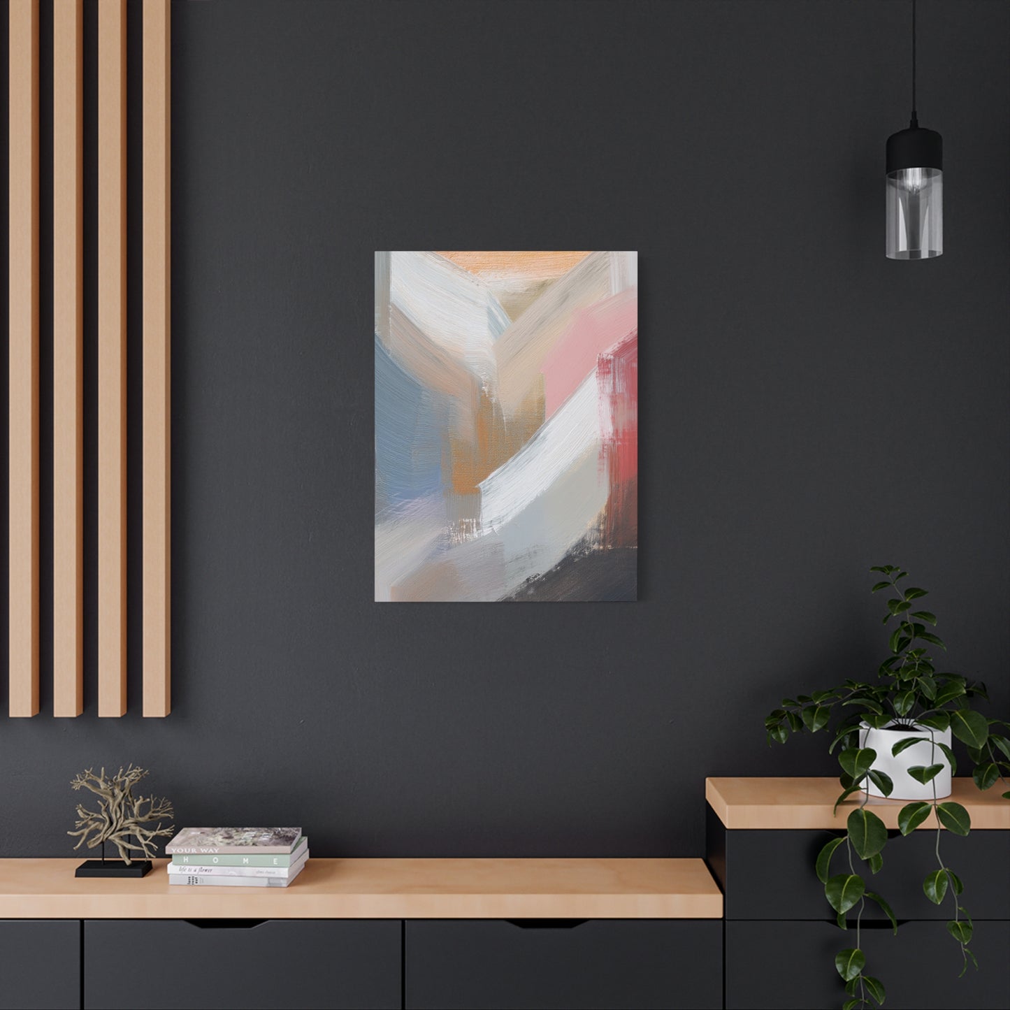 Abstract Pastel Painting Print Canvas 20x24,20x30,24x30 24x32,24x36,30x40 32x48,36x48,40x60 Pine-Wood Inner Frame ABS-88
