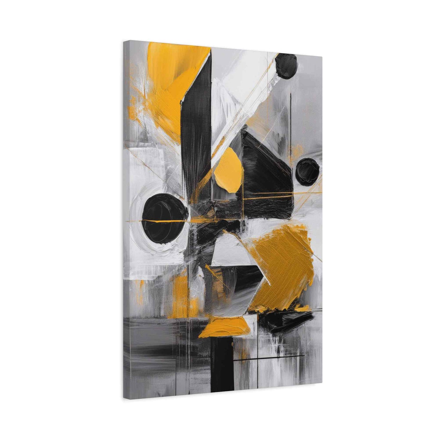Black Abstract Painting Print Canvas 20x24,20x30,24x30, 24x32,24x36,30x40, 32x48,36x48,40x60 Pine-Wood Inner Frame ABS-20