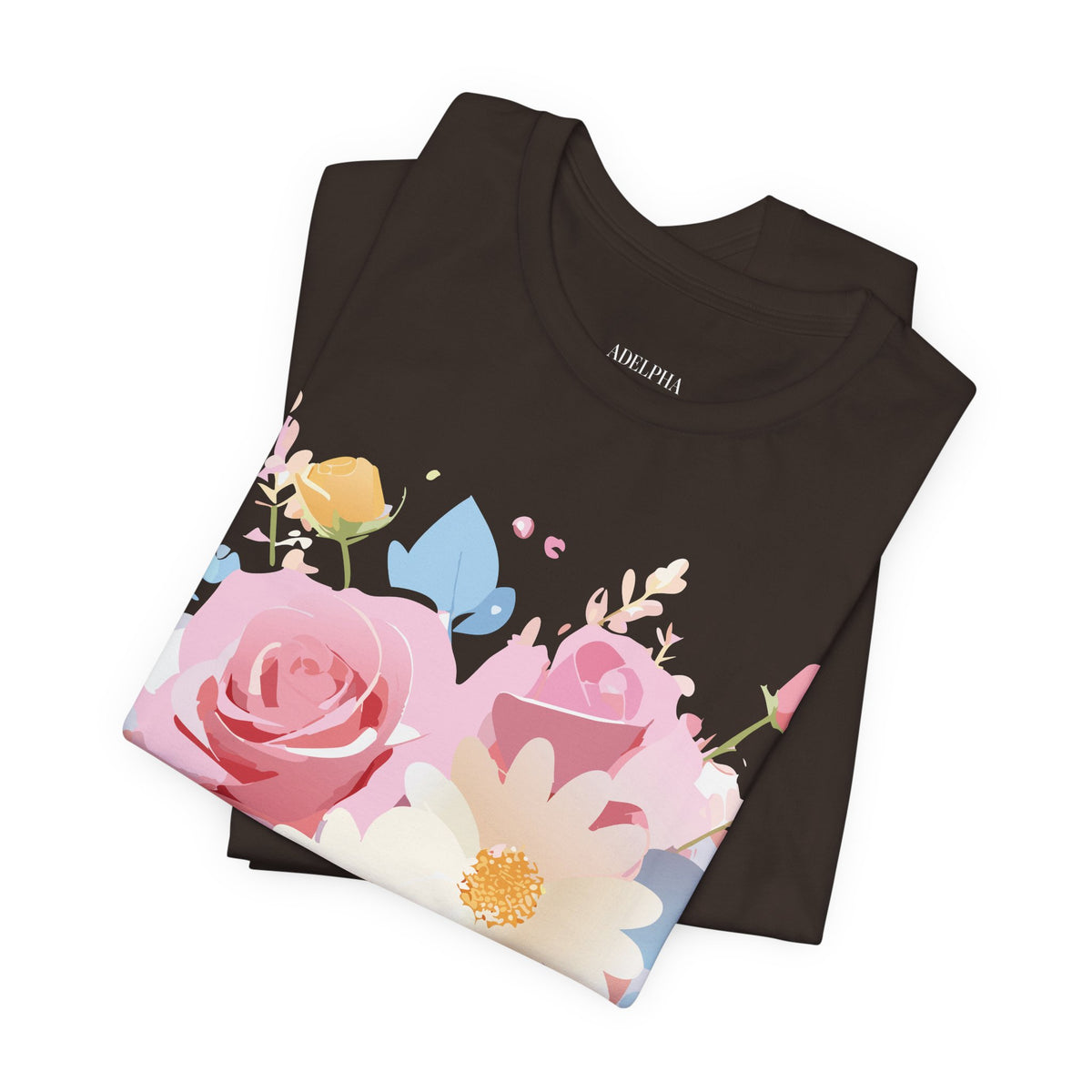 Floral Graphic Tee Shirt - Bella+Canvas Unisex 100 Cotton 12