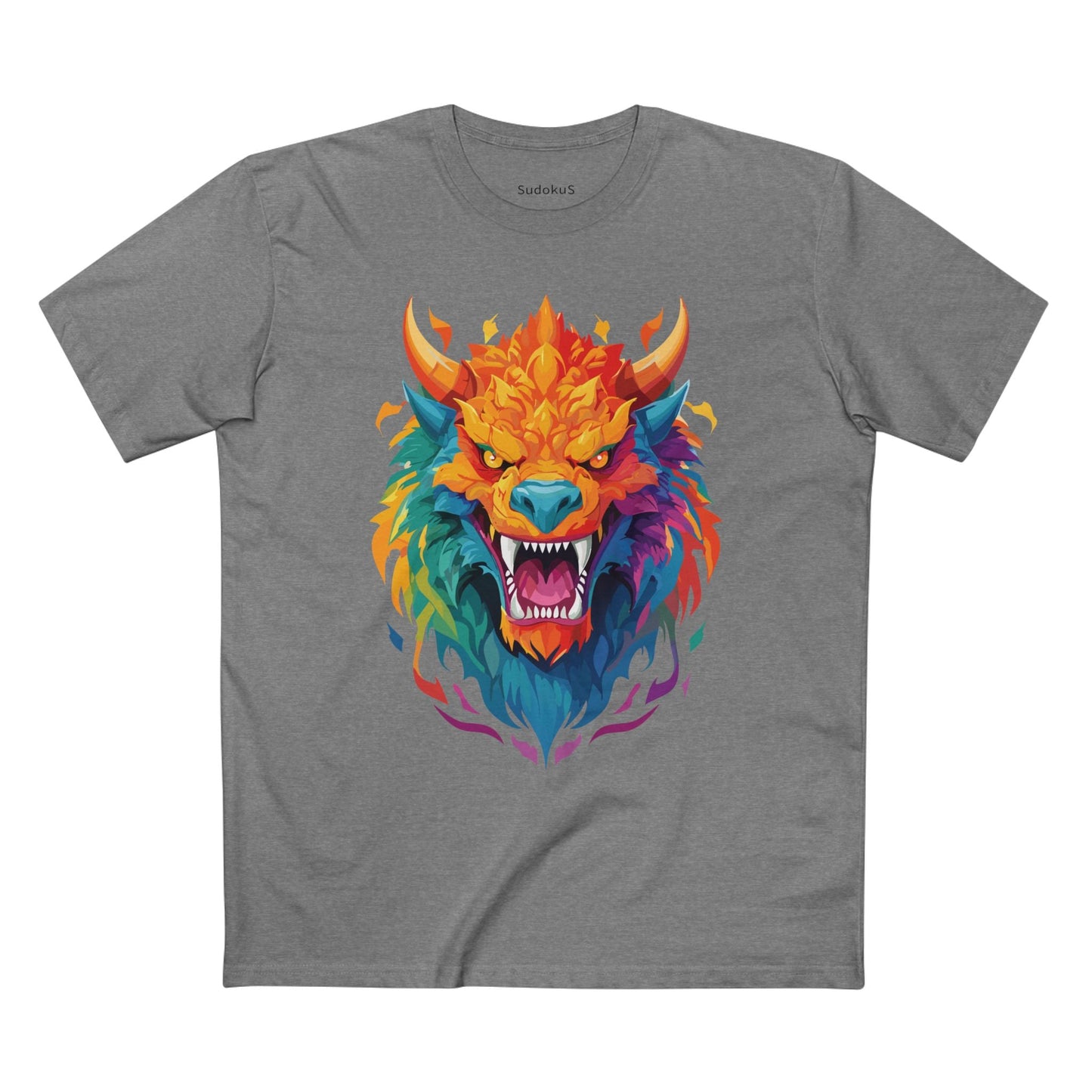 Cartoon Monsters Graphic Unisex 100 Cotton Staple Tee 14
