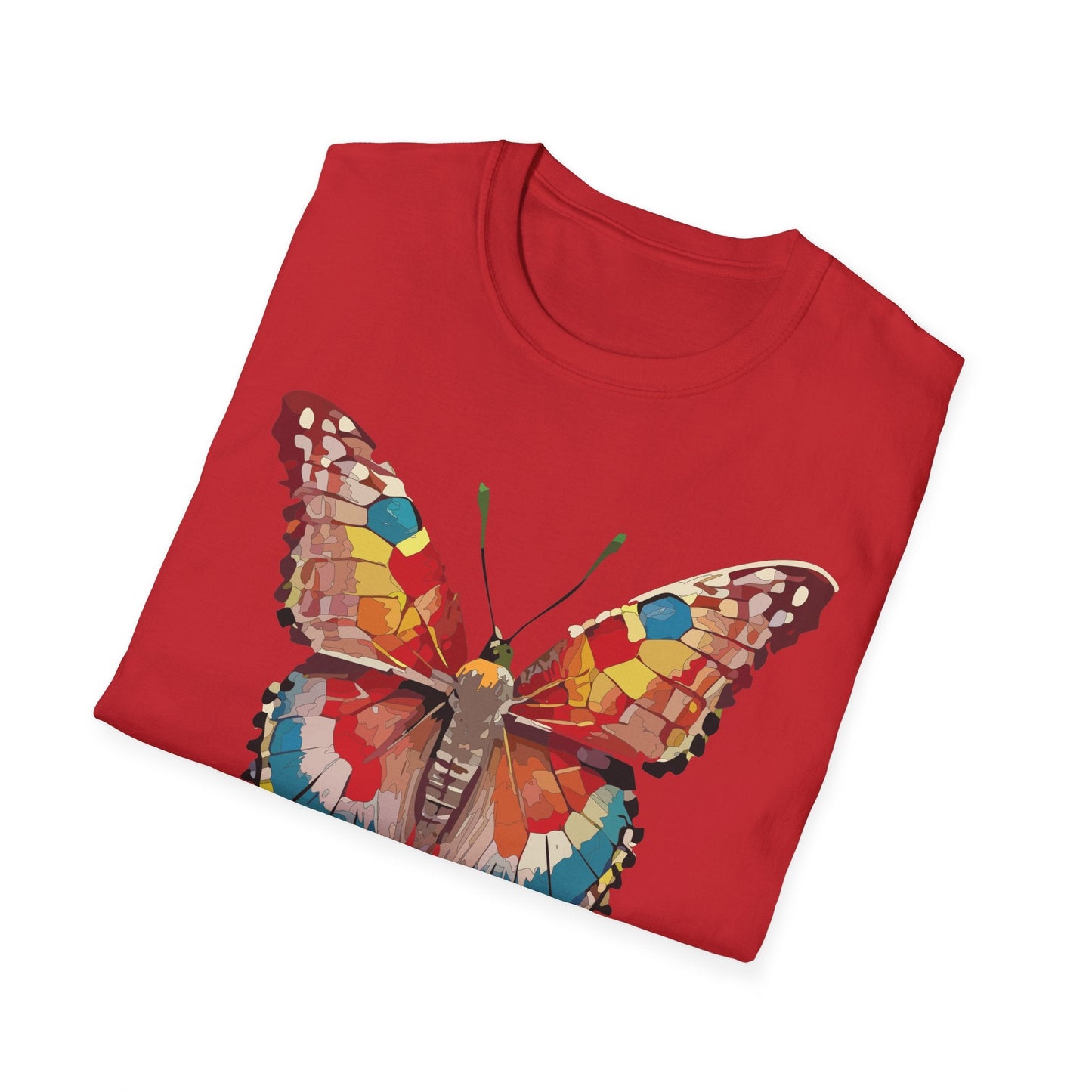Butterfly Shirt Unisex Monarch Tee Softstyle 100 Percent Ring Spun Cotton Quality Gildan 64000