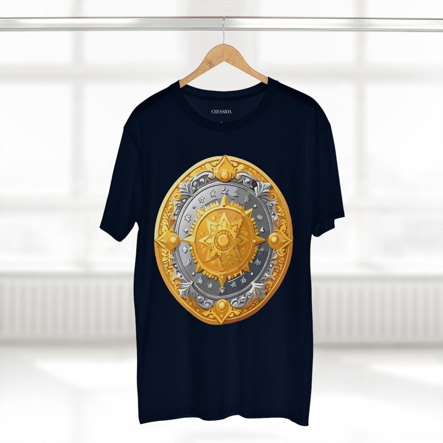 Antique Gold Coin Graphic Design T-Shirt Unisex 100 Cotton With Golden Print Artwork Tee 23