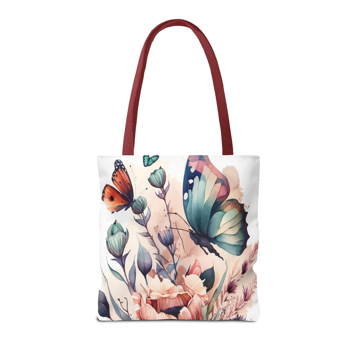 Bolsa con estampado de mariposas 