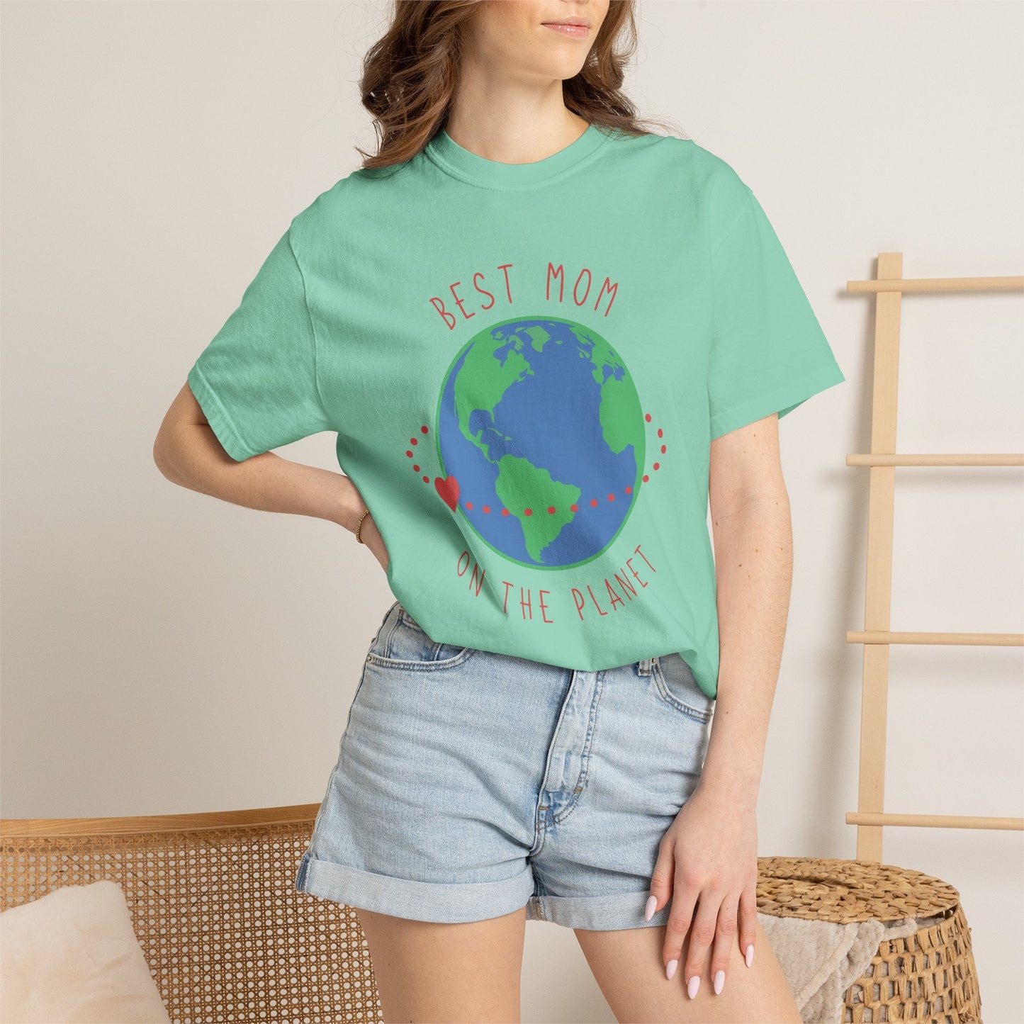Mom T-shirt Mother's Day Mama Tee Unisex Comfort Colors Garment-Dyed Cotton h33