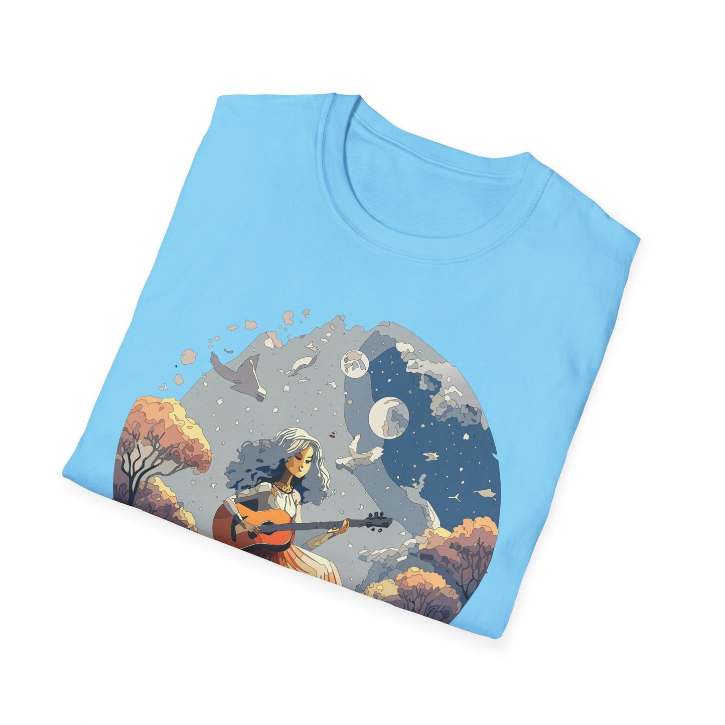 Womens Graphic T Shirt Art Design Tee Unisex Softstyle Cotton Shirt Everyday Comfort Durable Wear