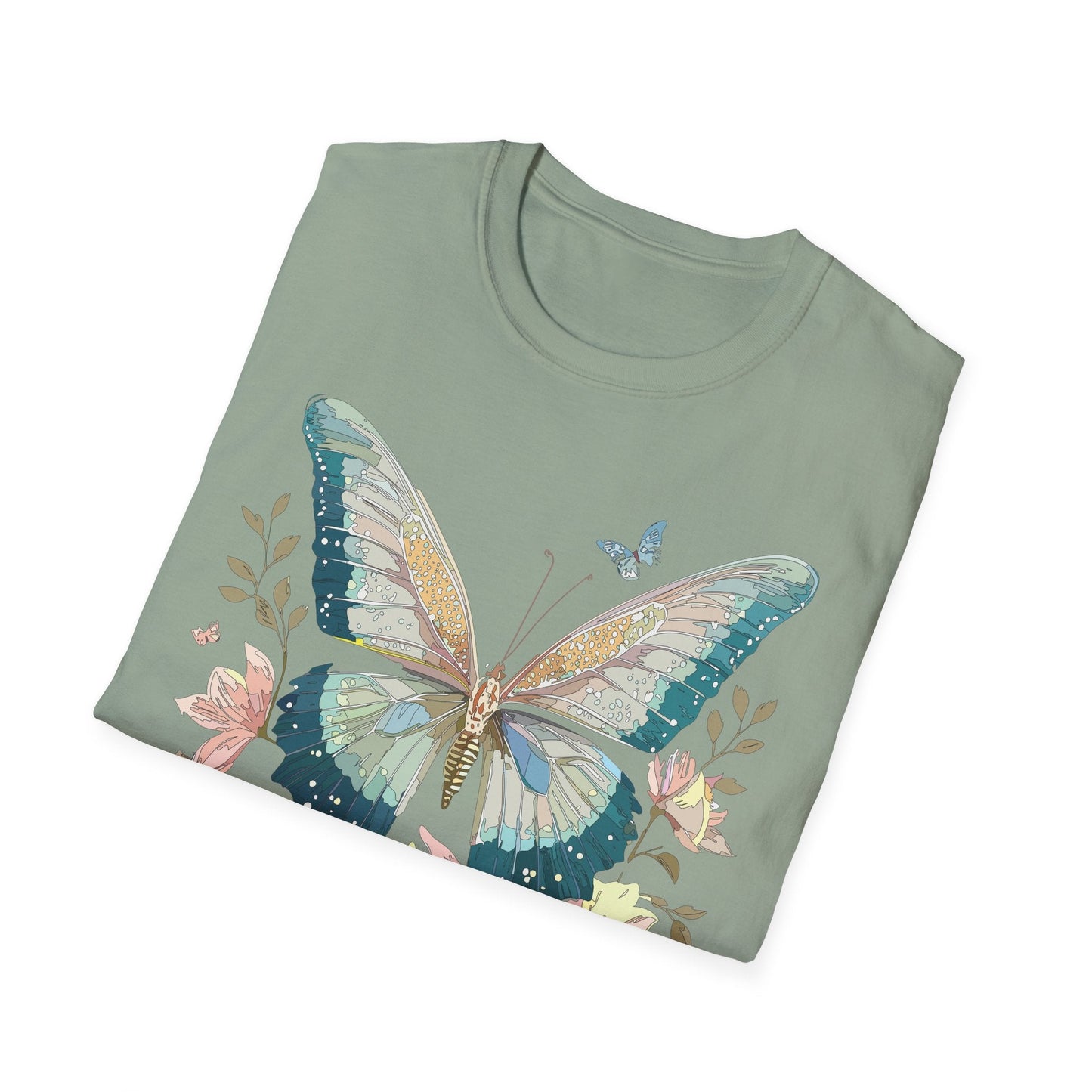 Butterfly T Shirt Unisex Softstyle Short Sleeve Gildan 64000 Monarch Inspired Shirt