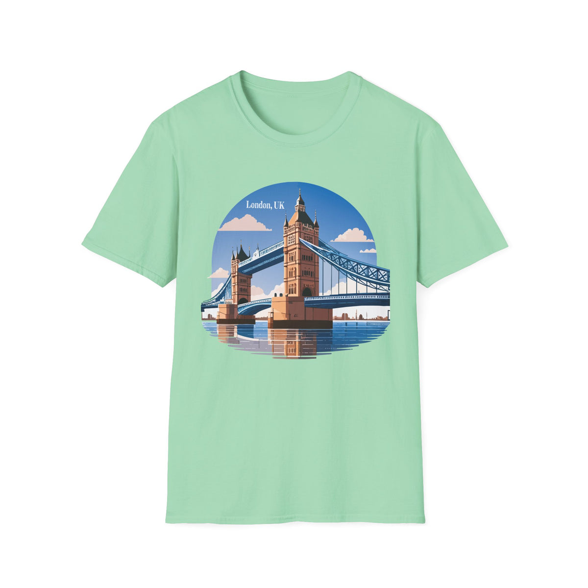 London Tower Bridge Tee | UK Landmark Illustration, Travel Souvenir