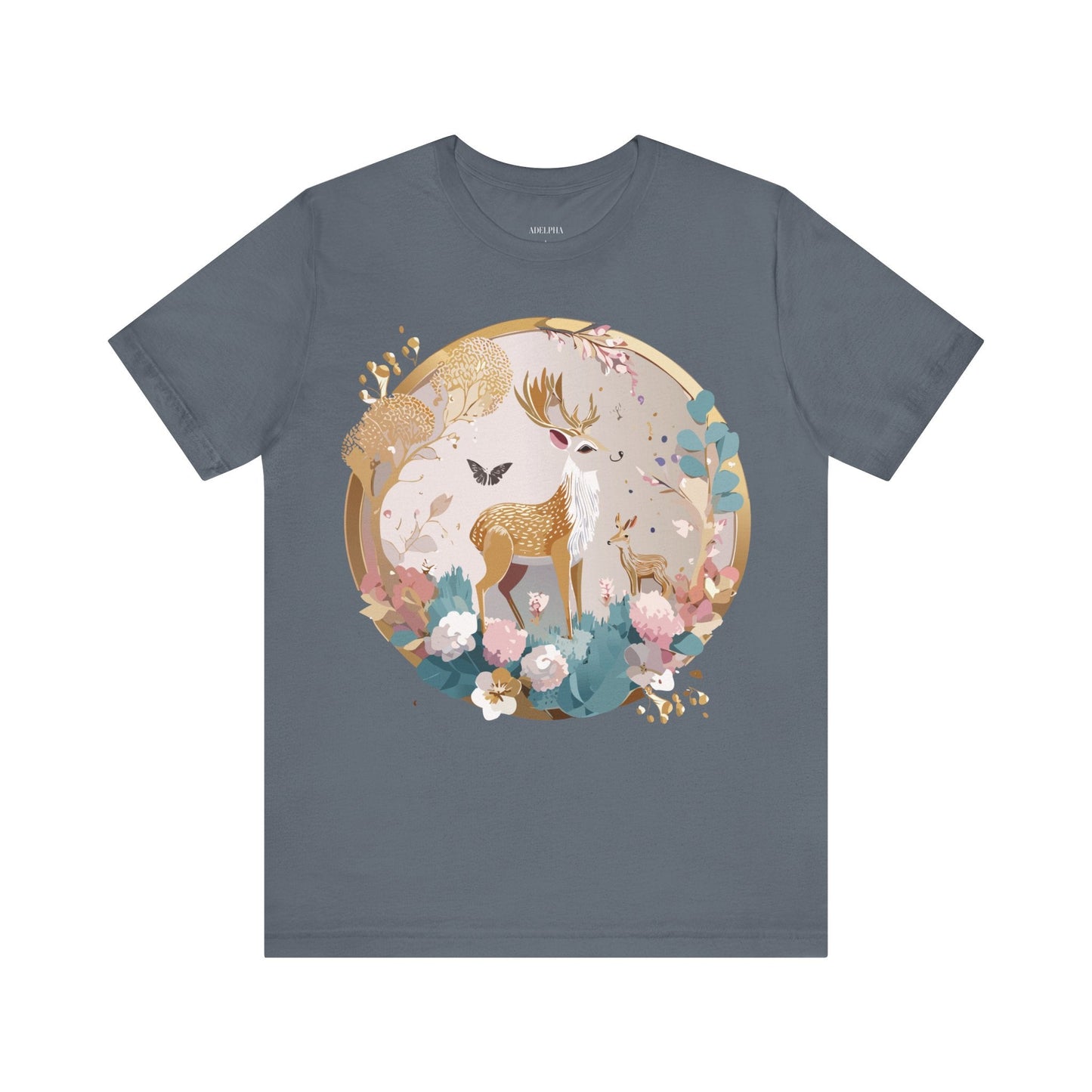 Medallion Graphic T Shirt Unisex Adelpha Vintage Inspired Artwork Short Sleeve Tee