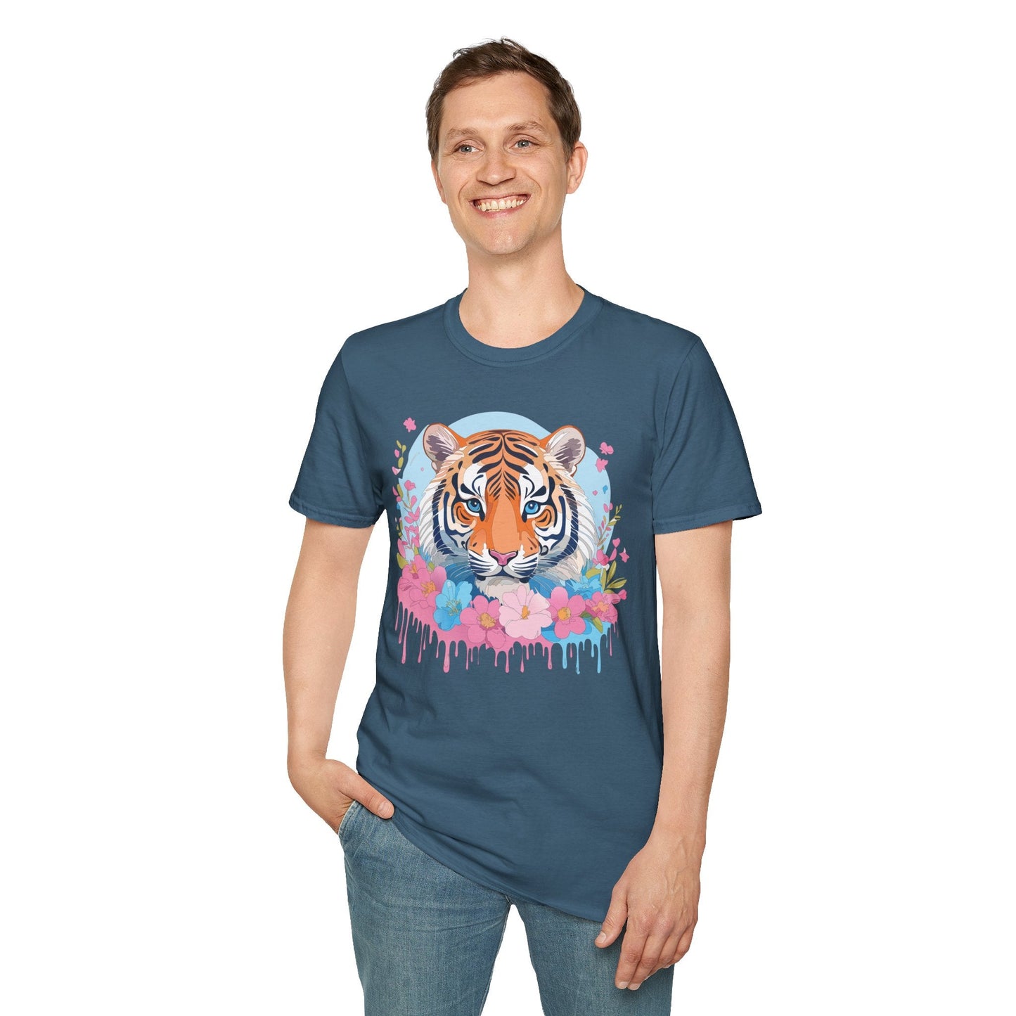 Tiger Shirt Unisex Softstyle T Shirt Gildan 64000 Animal Tee