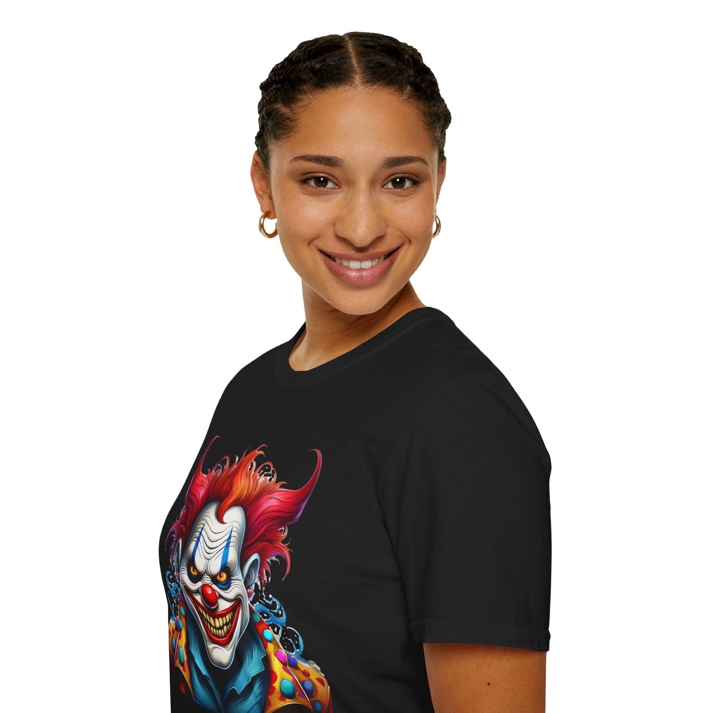 Clown Shirt Unisex Tee Circus Shirt Funny Man Shirt Scary Man Tee 100 Percent Cotton Gildan 64000
