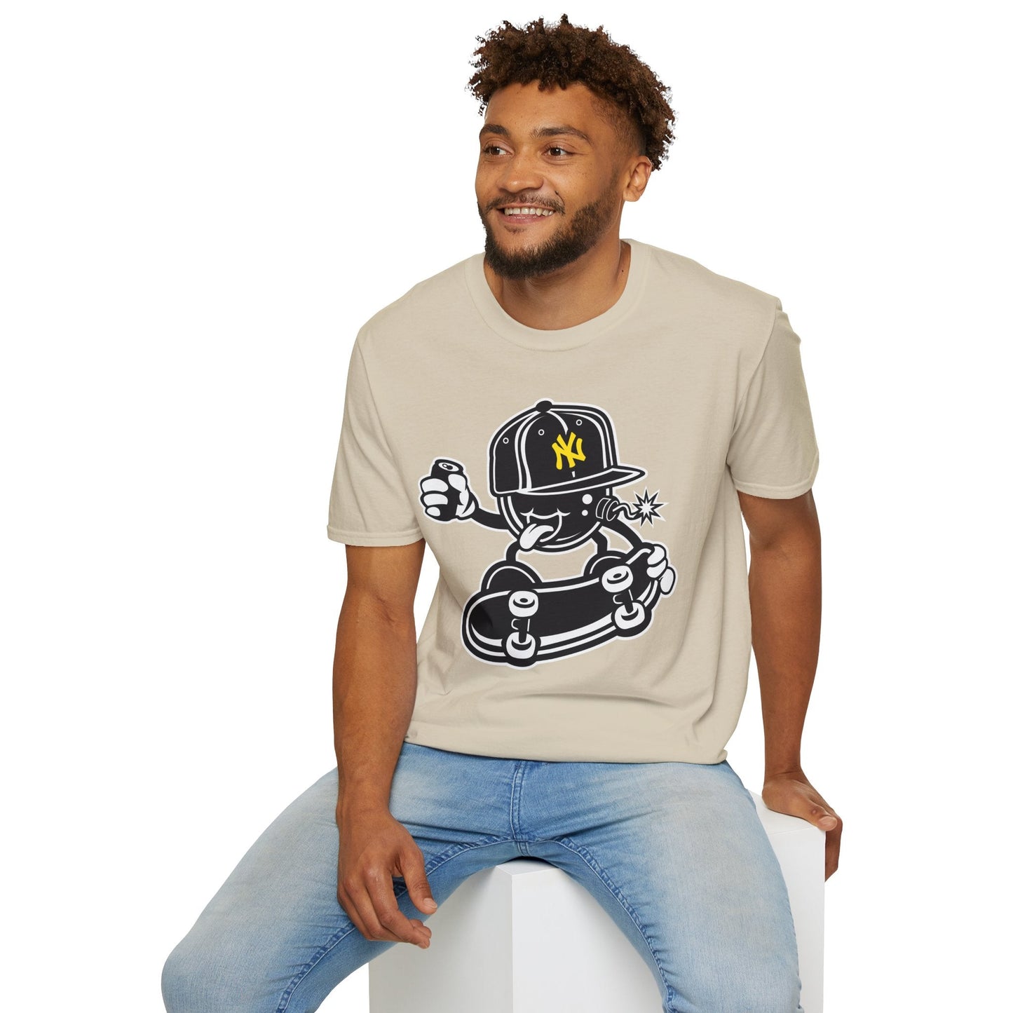 Cartoon T Shirt Animation Tee Funny Unisex Gildan Softstyle 64000 Cotton Breathable Lightweight Tee
