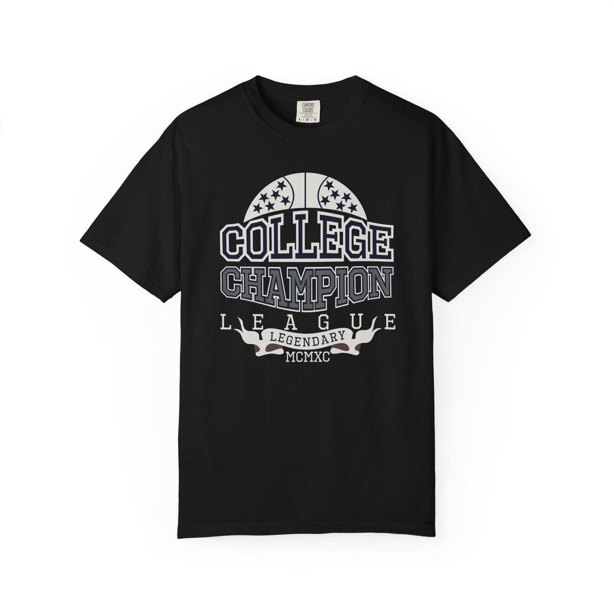 College Champion Basketball League Athletic Unisex Comfort Colors Garment-Dyed Heavyweight 100 Cotton Art Design T-Shirt w12