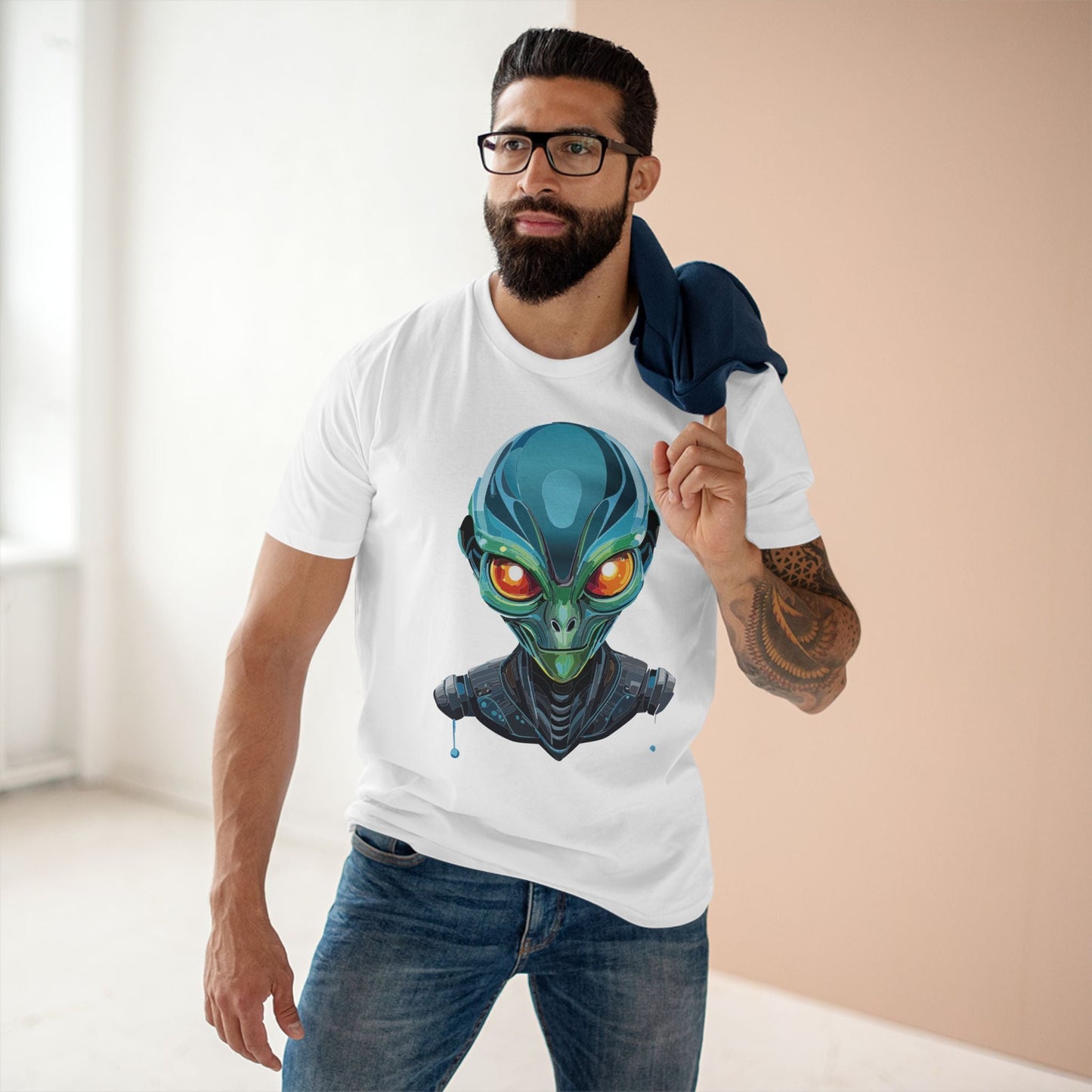 Aliens Graphic Unisex 100 Cotton Staple Tee 12