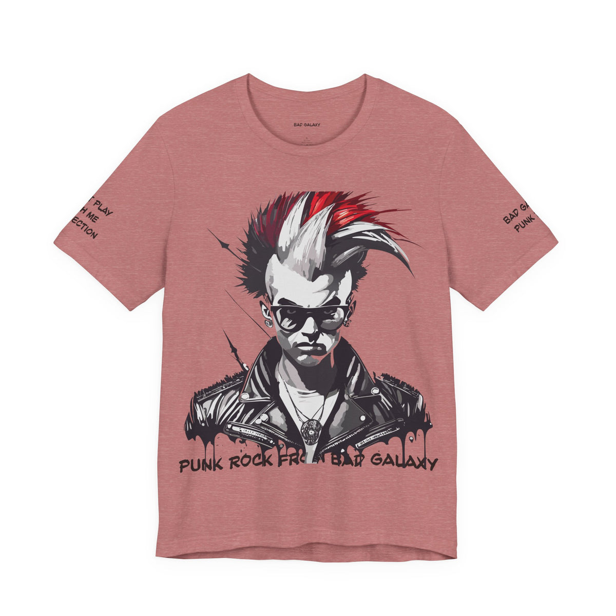 Punk Rock Graphic Unisex Cotton Bella+Canvas Tee with Art Design b25